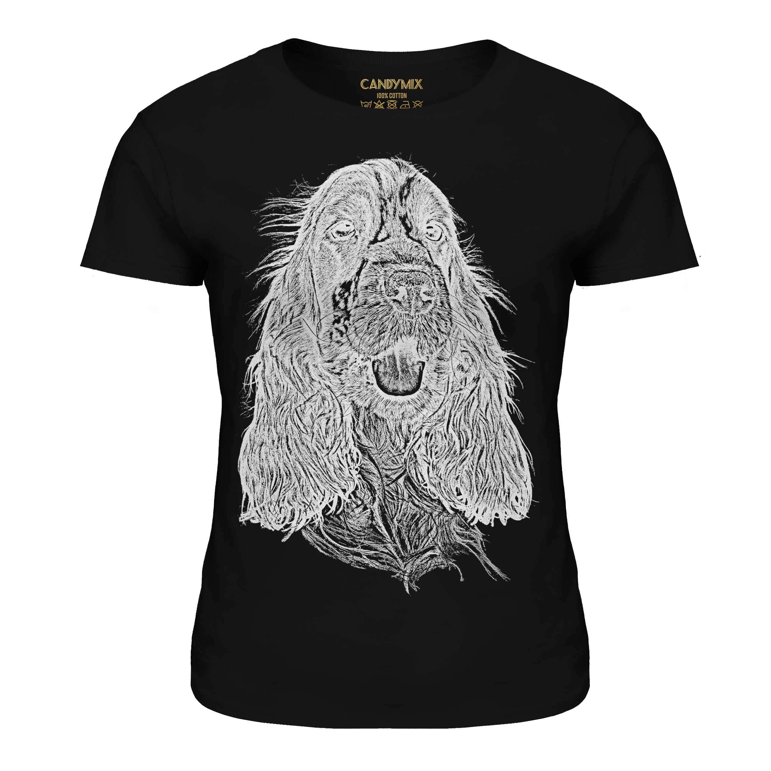 Inglese Cocker Spaniel Schizzo Donna Stampato T-Shirt Grande Dono Cane Lover - Picture 8 of 21