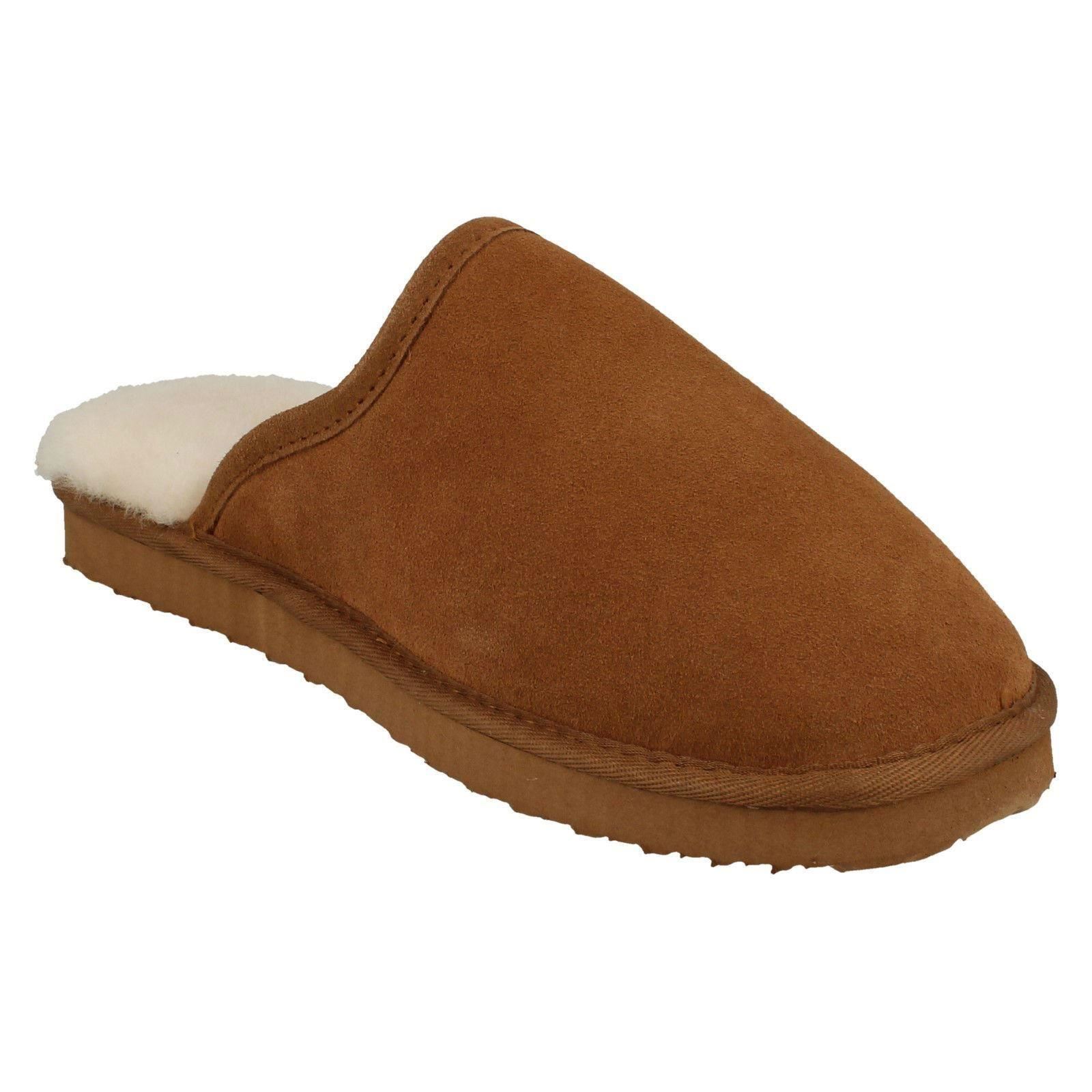 Uomo Padders Originale Foderato pelle di Pecora Ciabatte Nevis