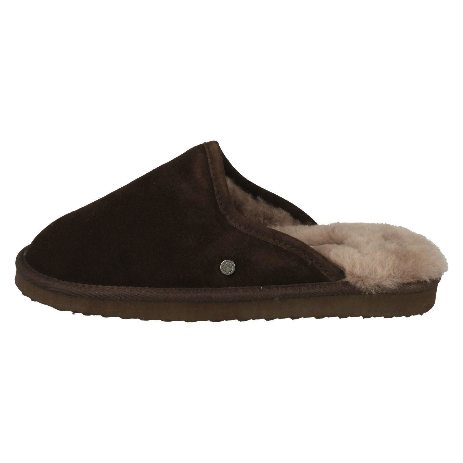 Uomo Padders Originale Foderato pelle di Pecora Ciabatte Nevis
