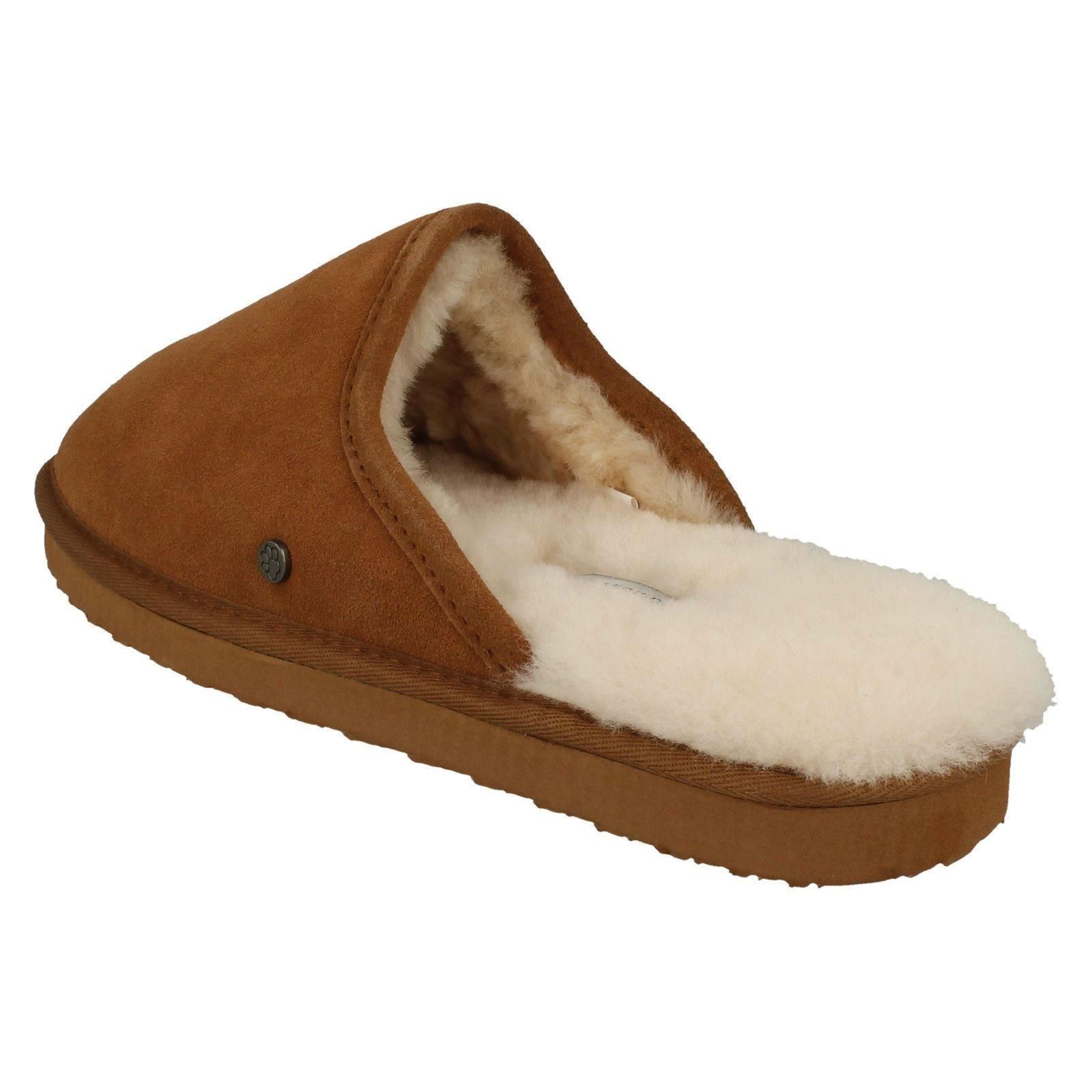 Uomo Padders Originale Foderato pelle di Pecora Ciabatte Nevis