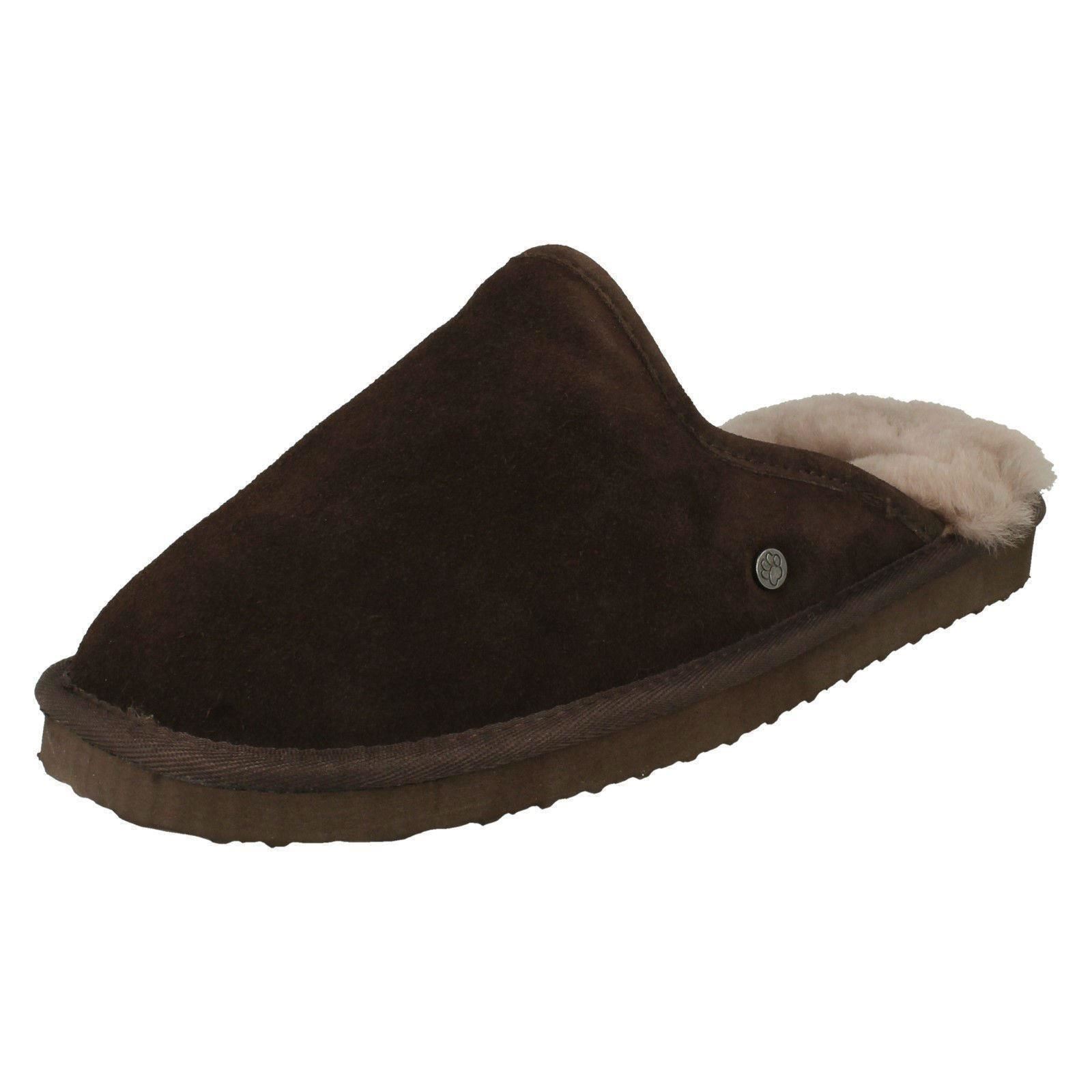 Uomo Padders Originale Foderato pelle di Pecora Ciabatte Nevis