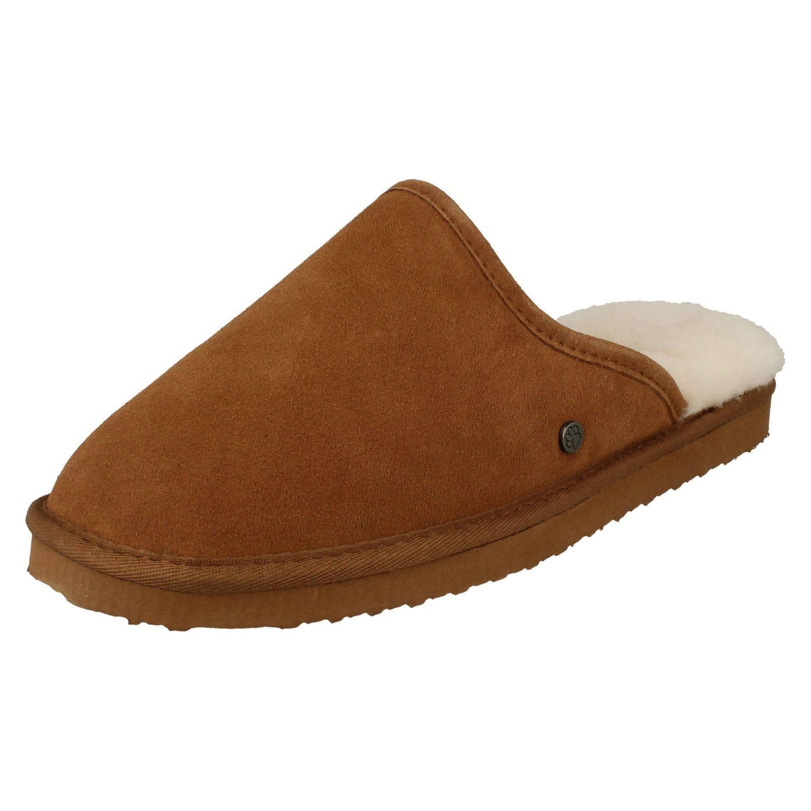 Uomo Padders Originale Foderato pelle di Pecora Ciabatte Nevis