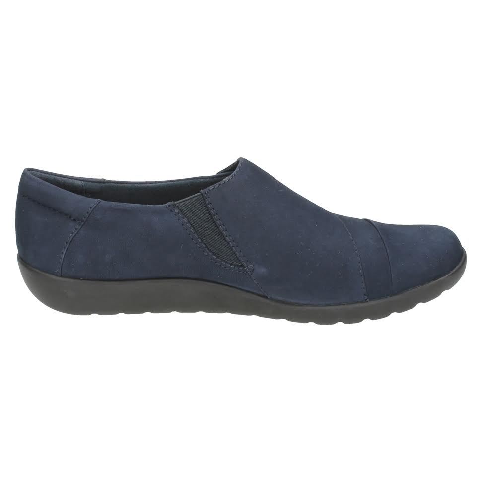LADIES Clarks Slip On Round Toe Casual Flat Everyday leather shoes Medora Sandy LADIES Clarks Slip On Round Toe Casual Flat Everyday leather shoes Medora Sandy
