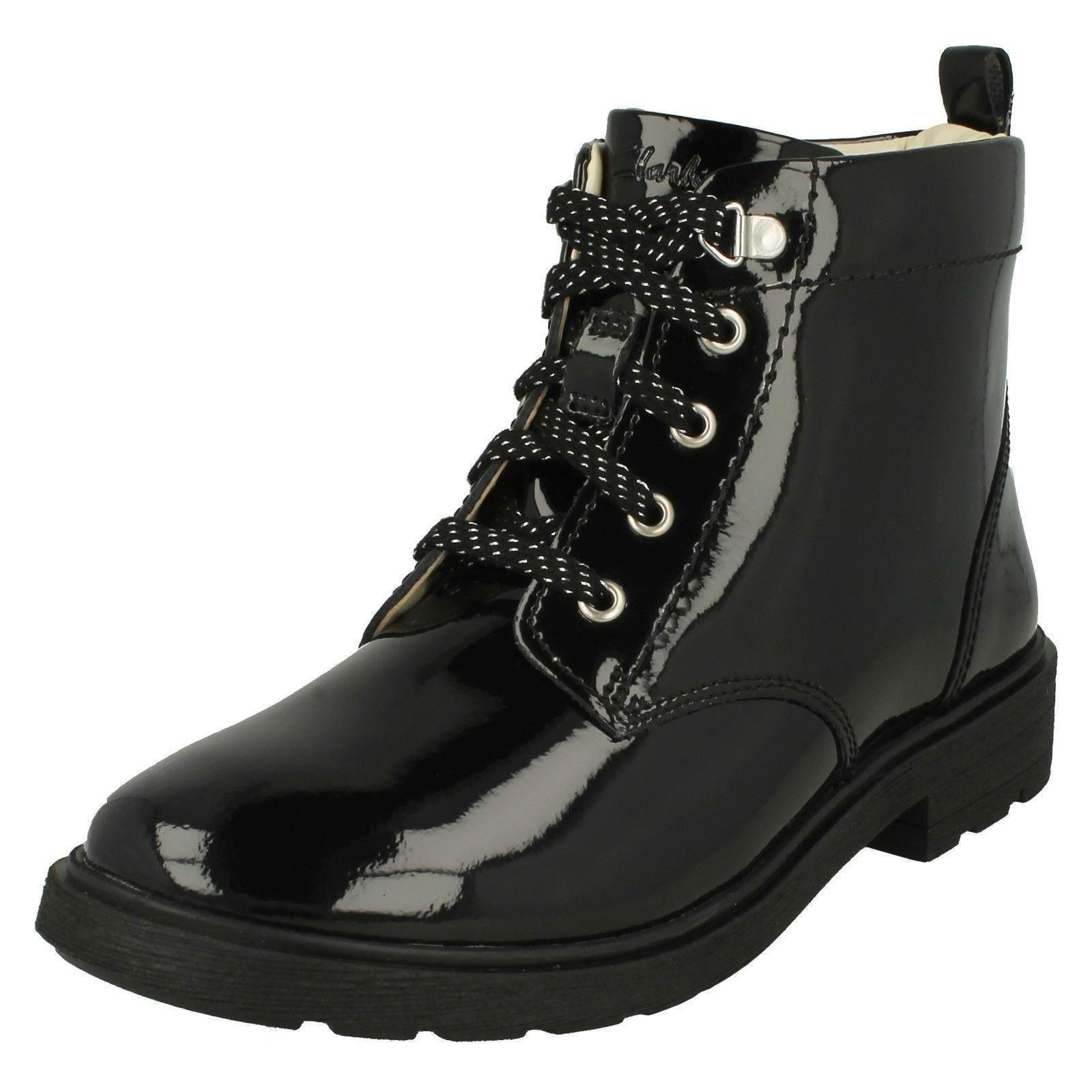 Ragazze Casual Zip Dettagli Stivali Caviglia Astrol K con lacci pelle