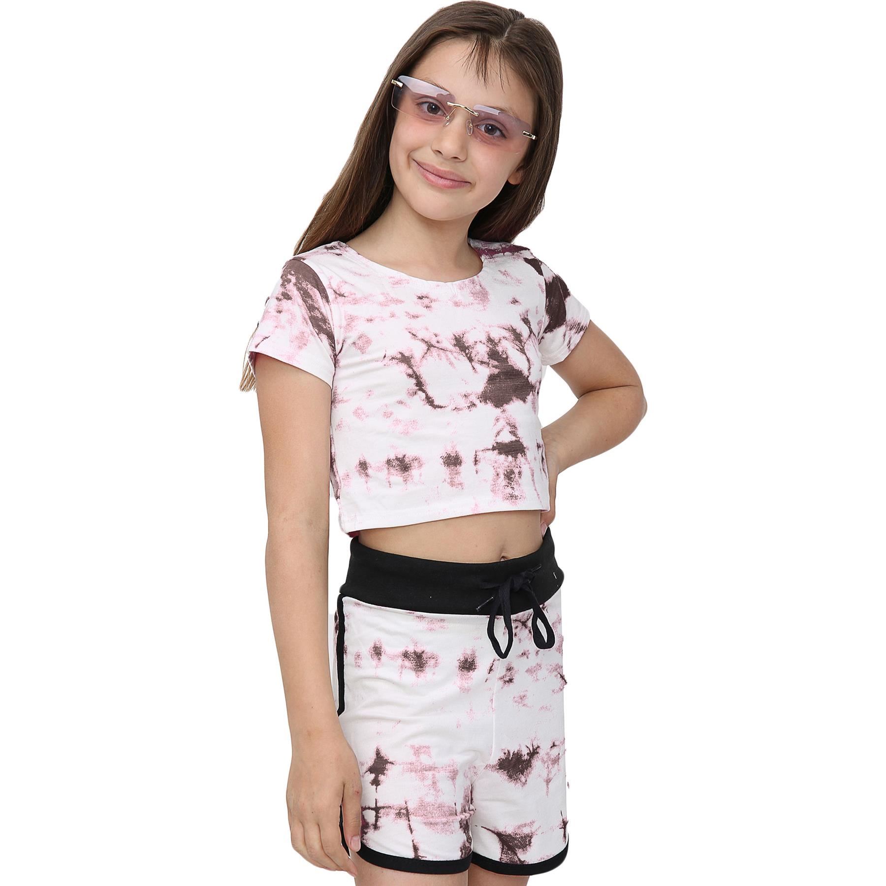 Bambini Cravatta Tintura Ruggine Top & Pantaloncini Set Activewear Estate corto