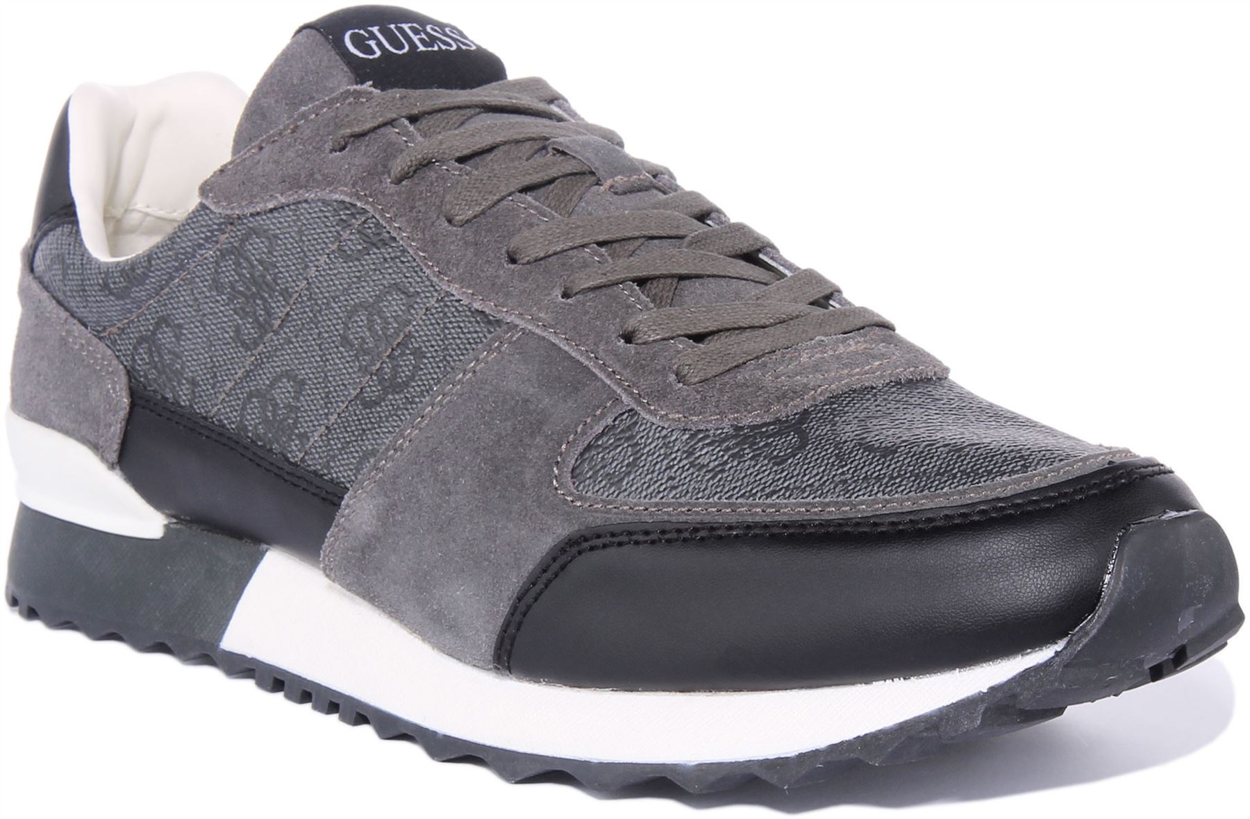 GUESS GUESS FM6PDVFAL12 HERREN LÄUFER INSPIRIERT RETRO SPORTSCHUHE IN COAL UK GRÖSSE 7