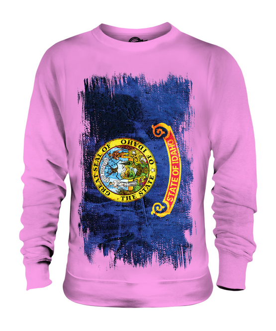 Idaho State Grunge Bandera Unisex Suéter Idahoan Camiseta Regalo - Imagen 16 de 16