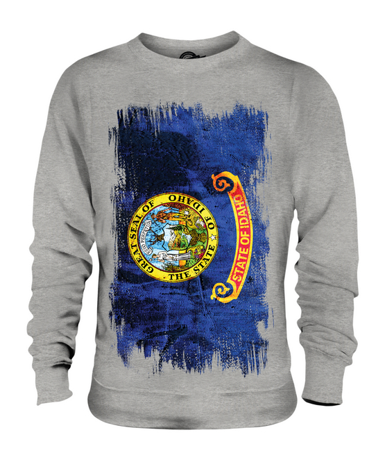 Idaho State Grunge Bandera Unisex Suéter Idahoan Camiseta Regalo - Imagen 4 de 16