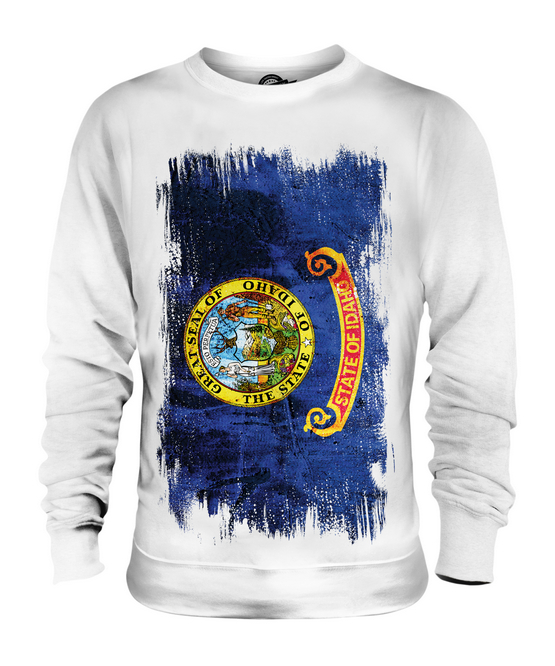 Idaho State Grunge Bandera Unisex Suéter Idahoan Camiseta Regalo - Imagen 2 de 16
