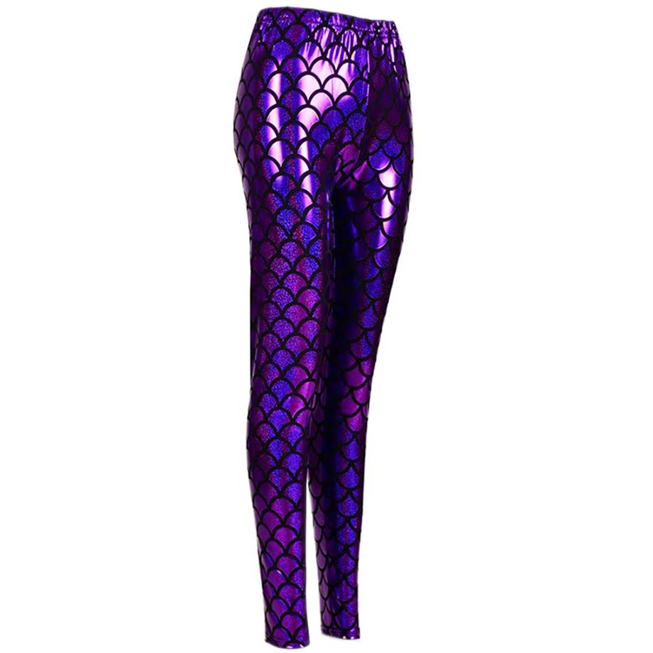 Femme poisson échelle sirène Leggings Femmes Métallique Brillant Sparkle Disco Pantalon Neuf Femme poisson échelle sirène Leggings Femmes Métallique Brillant Sparkle Disco Pantalon Neuf