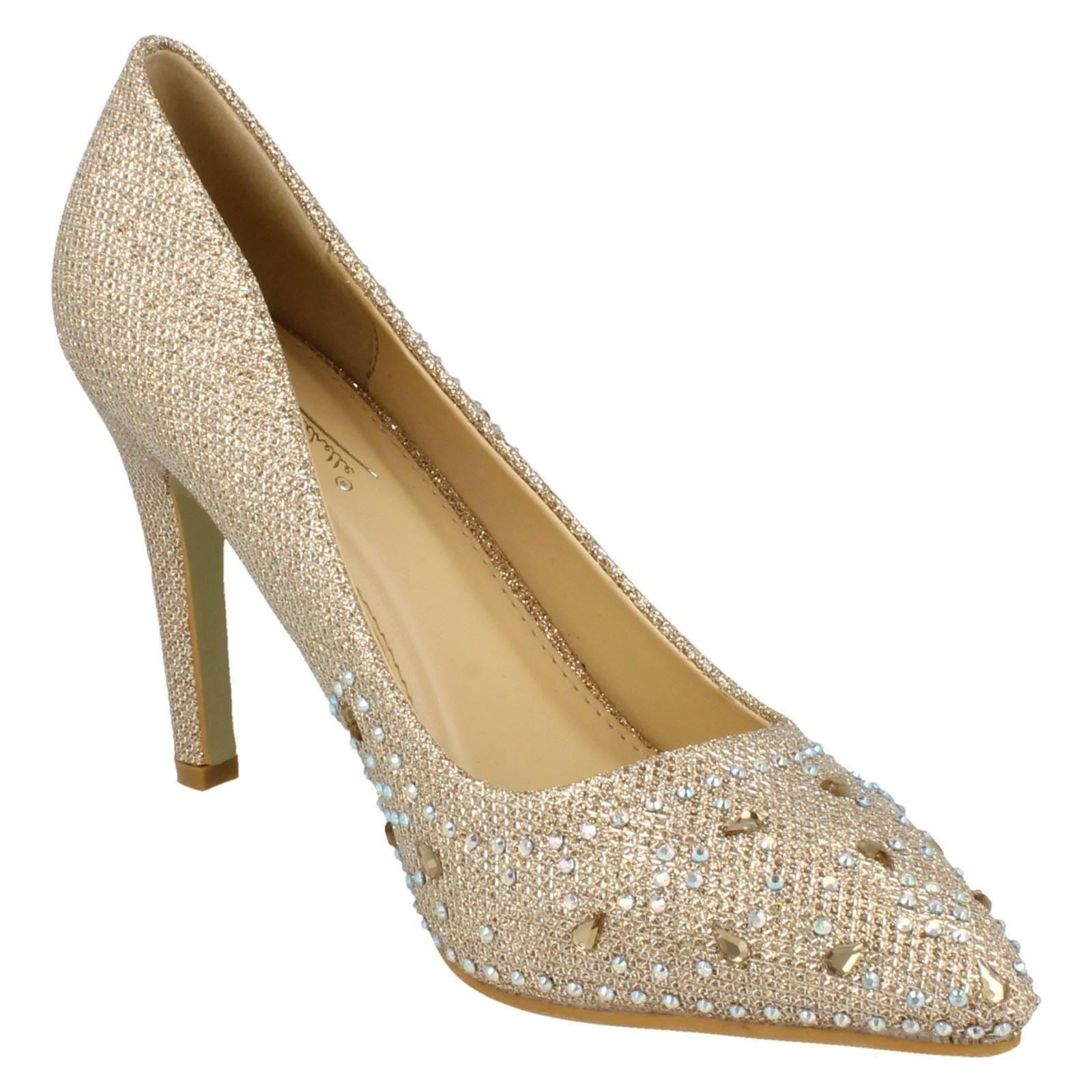 Ladies Anne Michelle Diamante Court Shoes | eBay