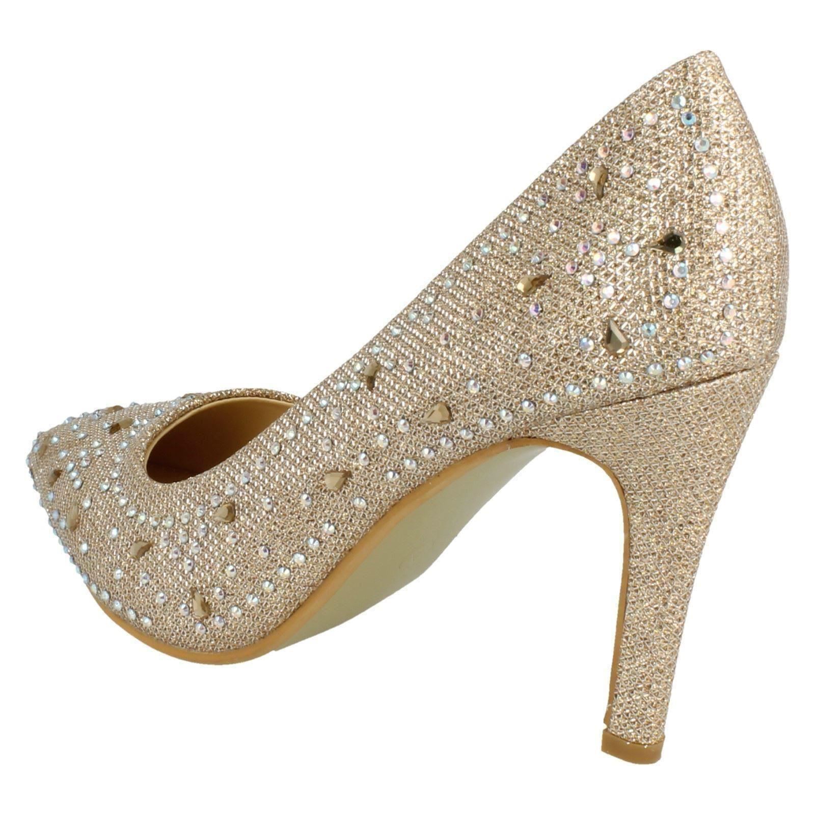 Ladies Anne Michelle Diamante Court Shoes | eBay