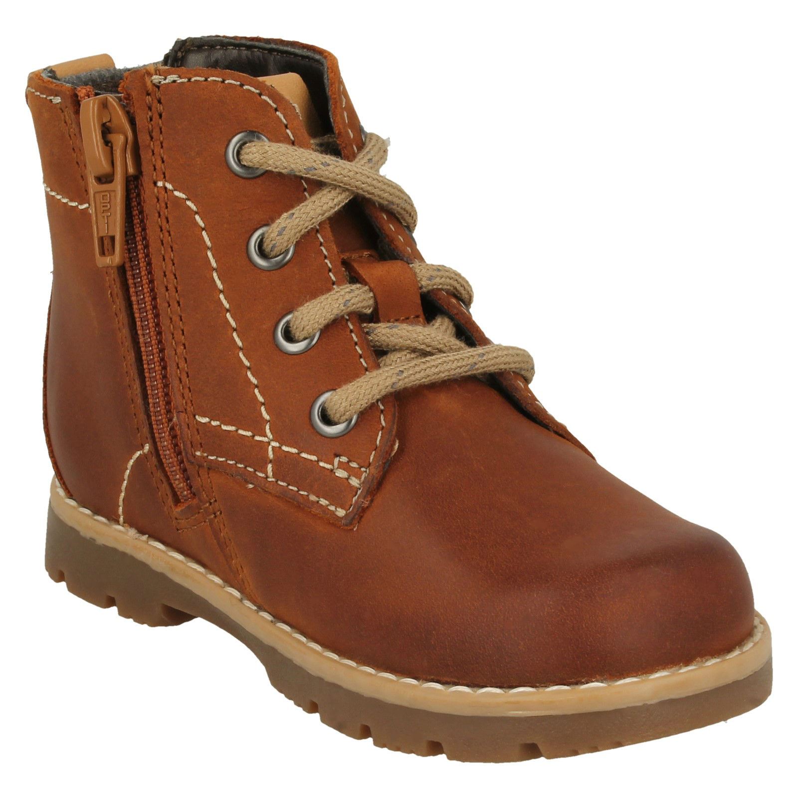Comet Rock Boys Clarks Lace Up Detailed Ankle Boots