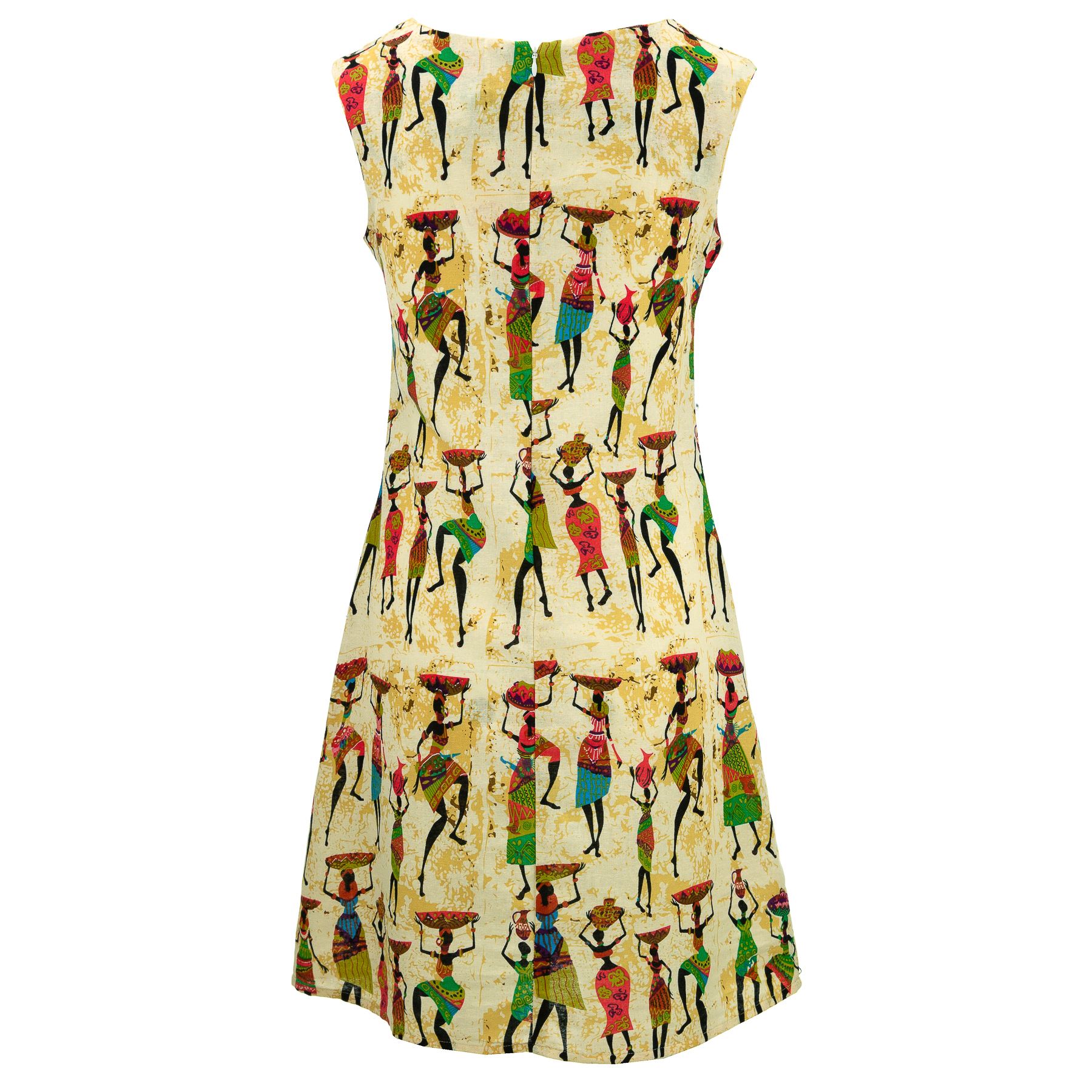 Nette Shifty Kleid Loud Originals Damen Ärmellos Sommer Freizeit Reißverschluss