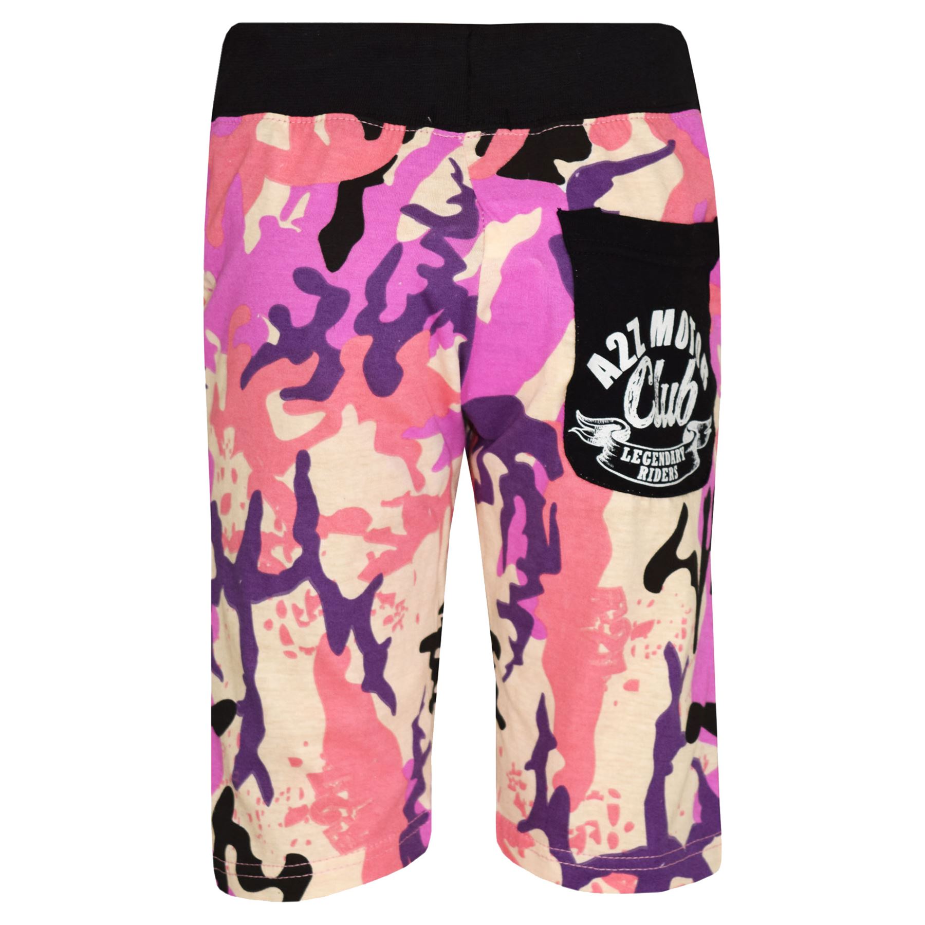 Kids Girls Baby Pink Camouflage Chino Shorts Knee Length Half Pant New 5-13 Year
