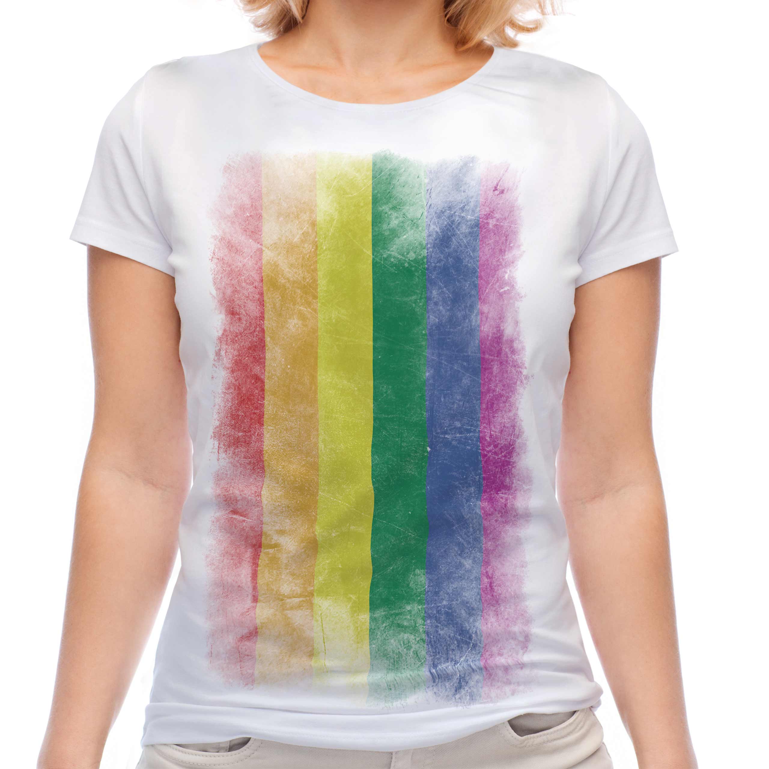 Pull Gay Pride En Rose Avec Un Drapeau Arc-en-ciel LGBT Brodé