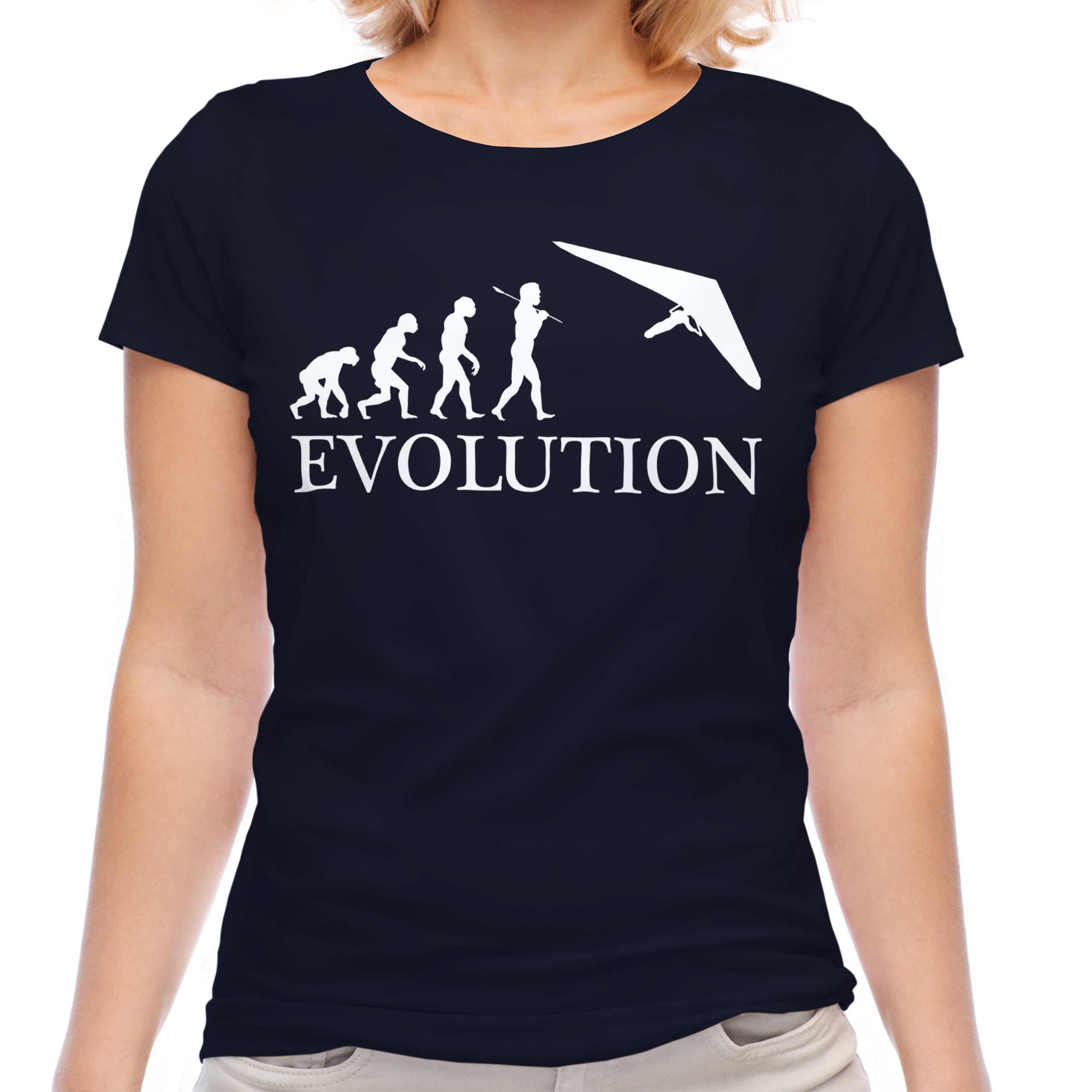 Colgar Ala Delta Evolución Mujer Camiseta Top Regalo Regalo S