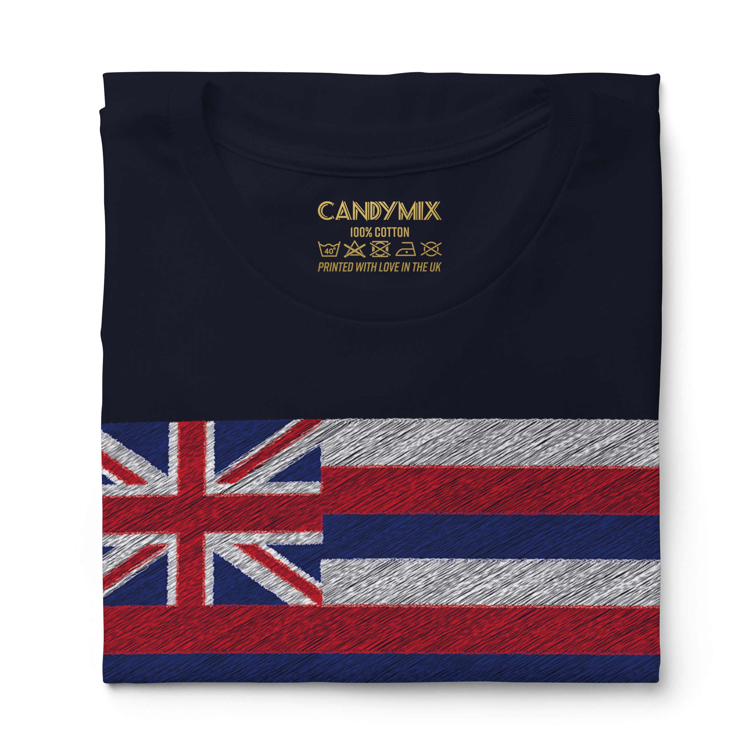Hawaii State Scarabocchio Bandiera Donna T-Shirt Maglia Regalo Hawaiano Calcio - 第 20/21 張圖片