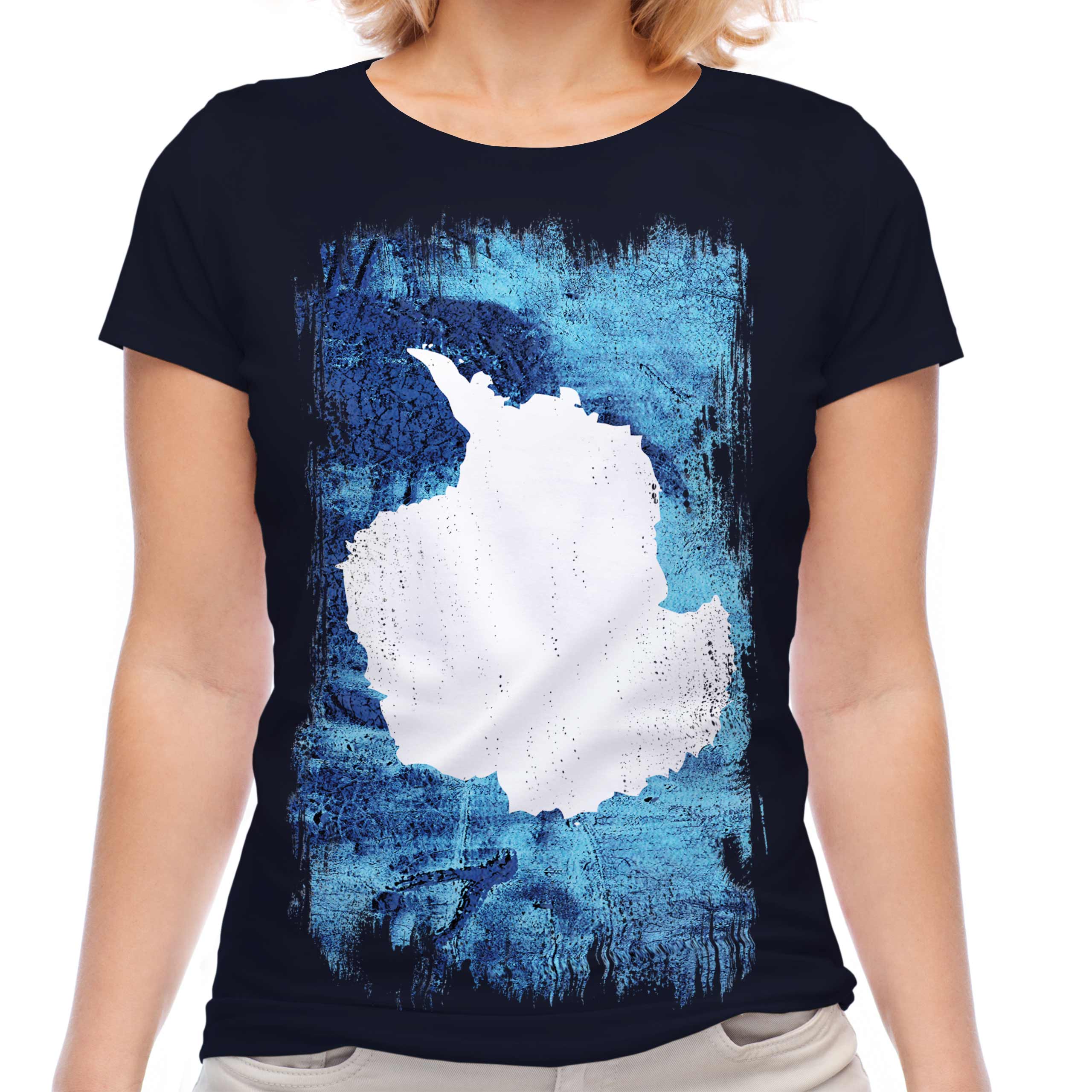 Antártida Grunge Bandera Camiseta Mujer Fútbol Regalo Ropa Jersey