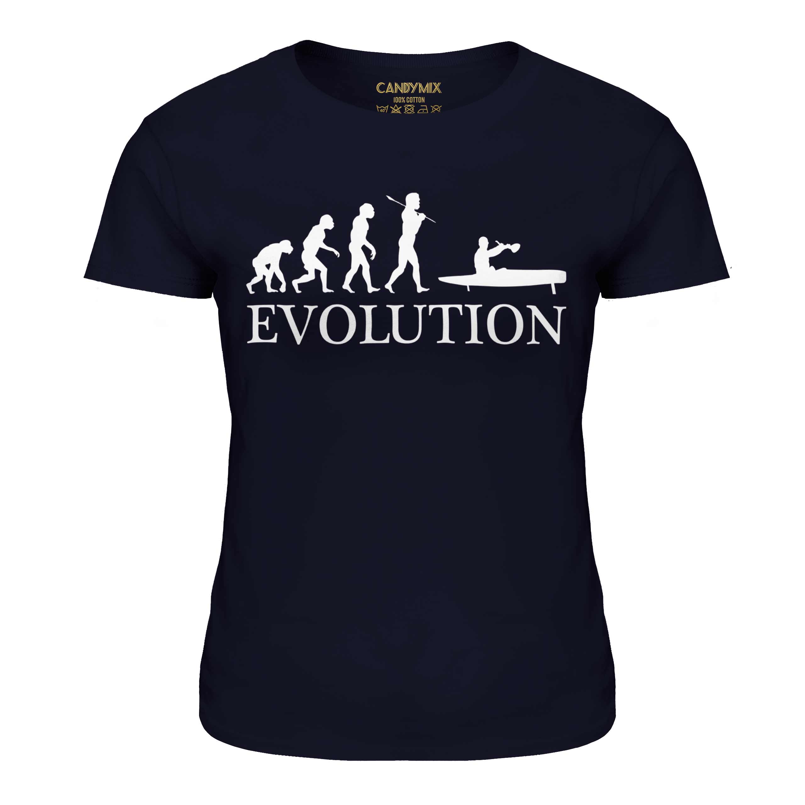 Flyak Evolution Damen T-Shirt Geschenk Kajak für Anfänger - Picture 18 of 21