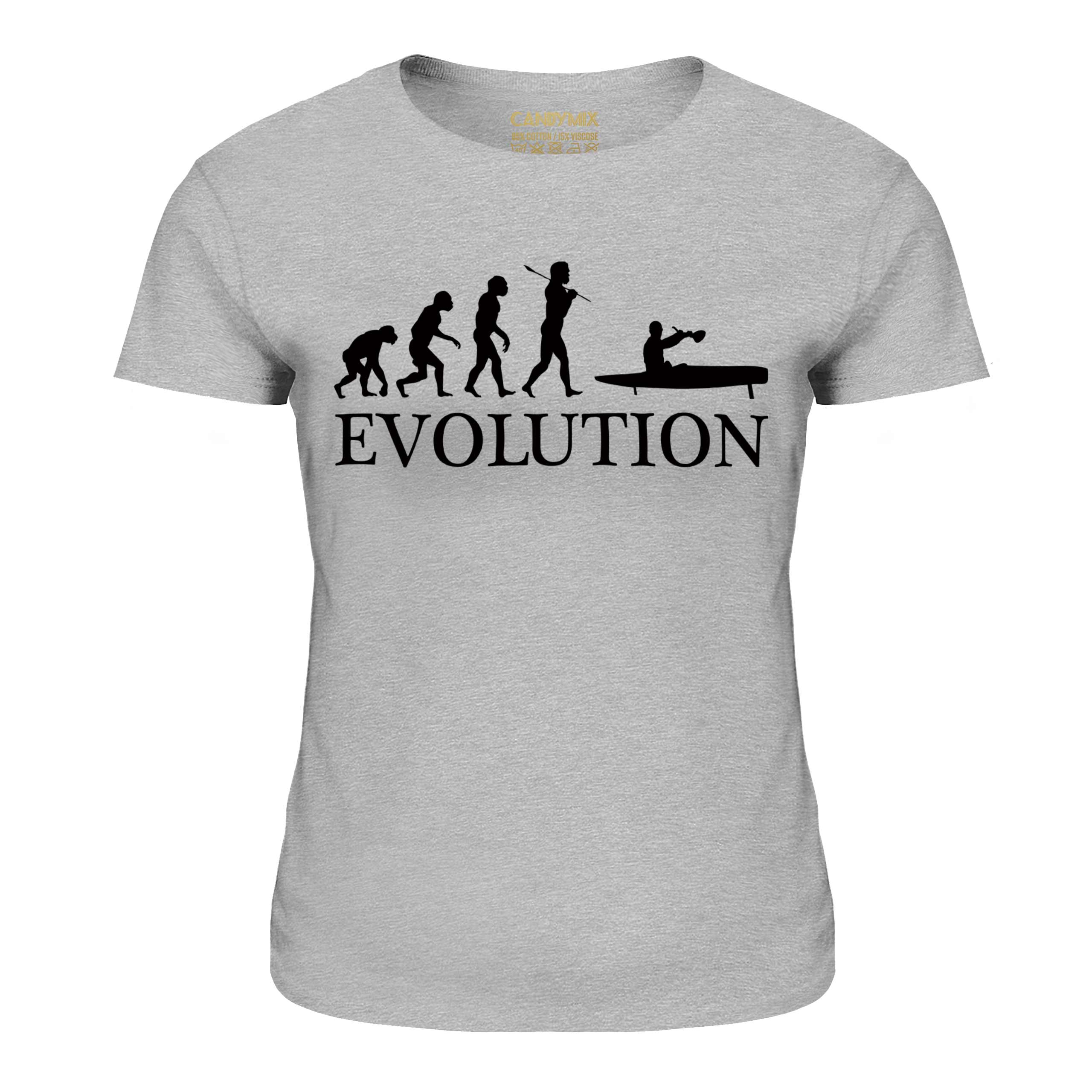 Flyak Evolution Damen T-Shirt Geschenk Kajak für Anfänger - Picture 13 of 21