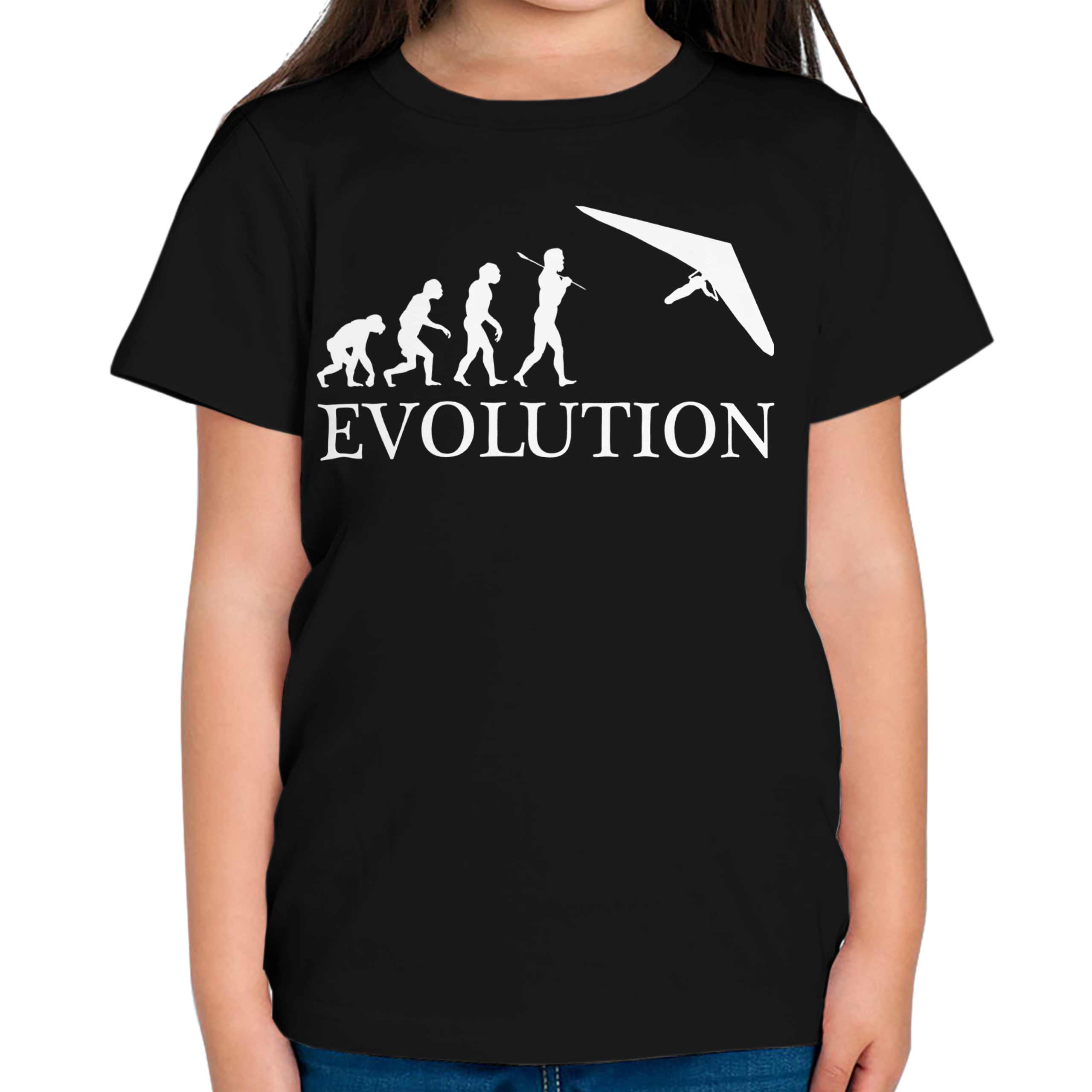 Colgar Ala Delta Evolución Niños Camiseta Top Regalo Regalo S