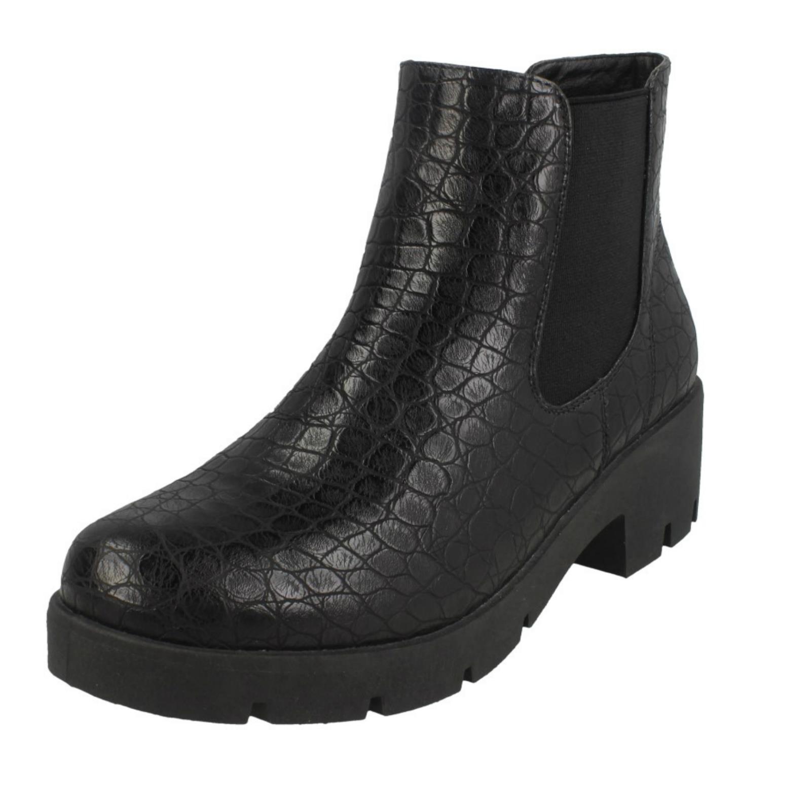 Grosso Tacco Medio Stivali Caviglia donna