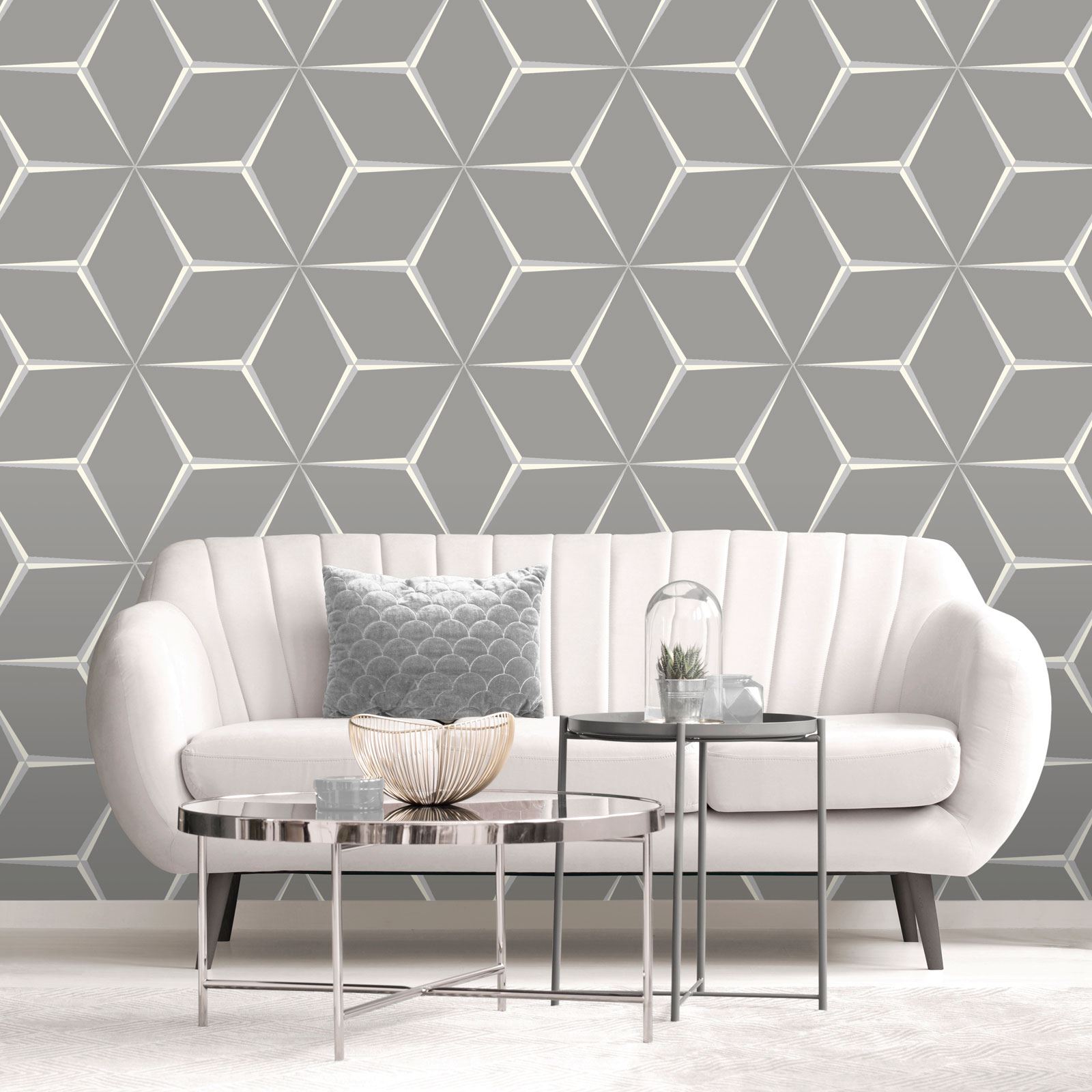 Metallic Foil Texture Papier Peint-Plain Super Brillant caractéristique mur-HOLDEN DECOR