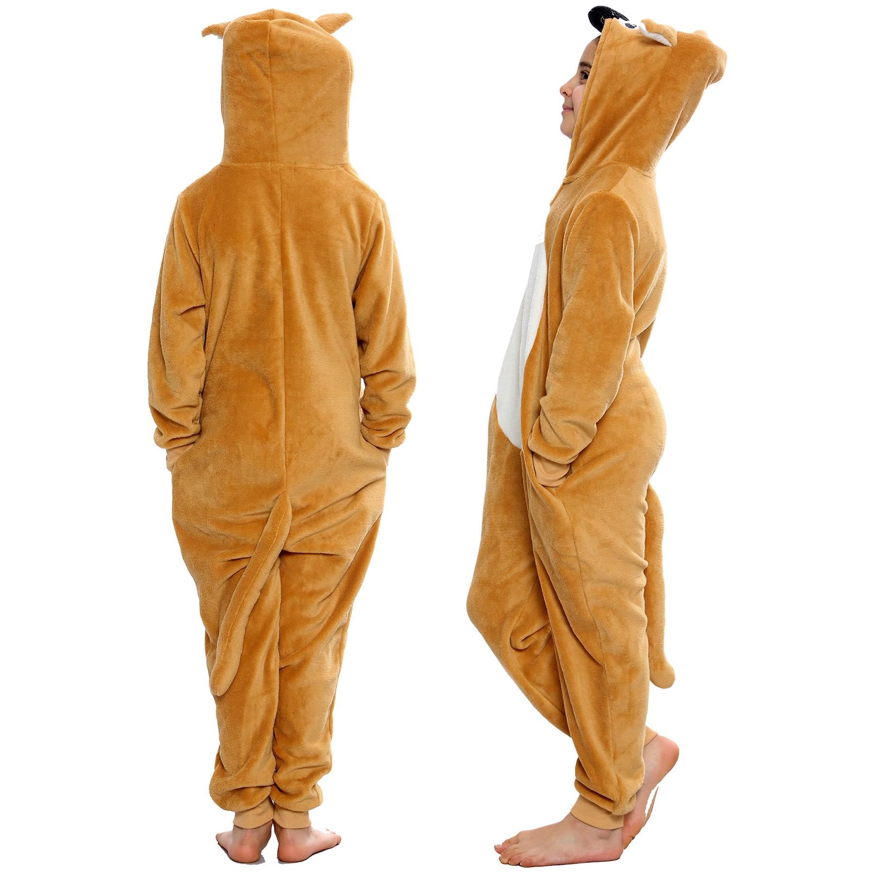 Kids Animal A2Z Onesie One Piece Pyjamas Sleepsuit Costume Gifts for Girls Boys - Picture 164 of 240