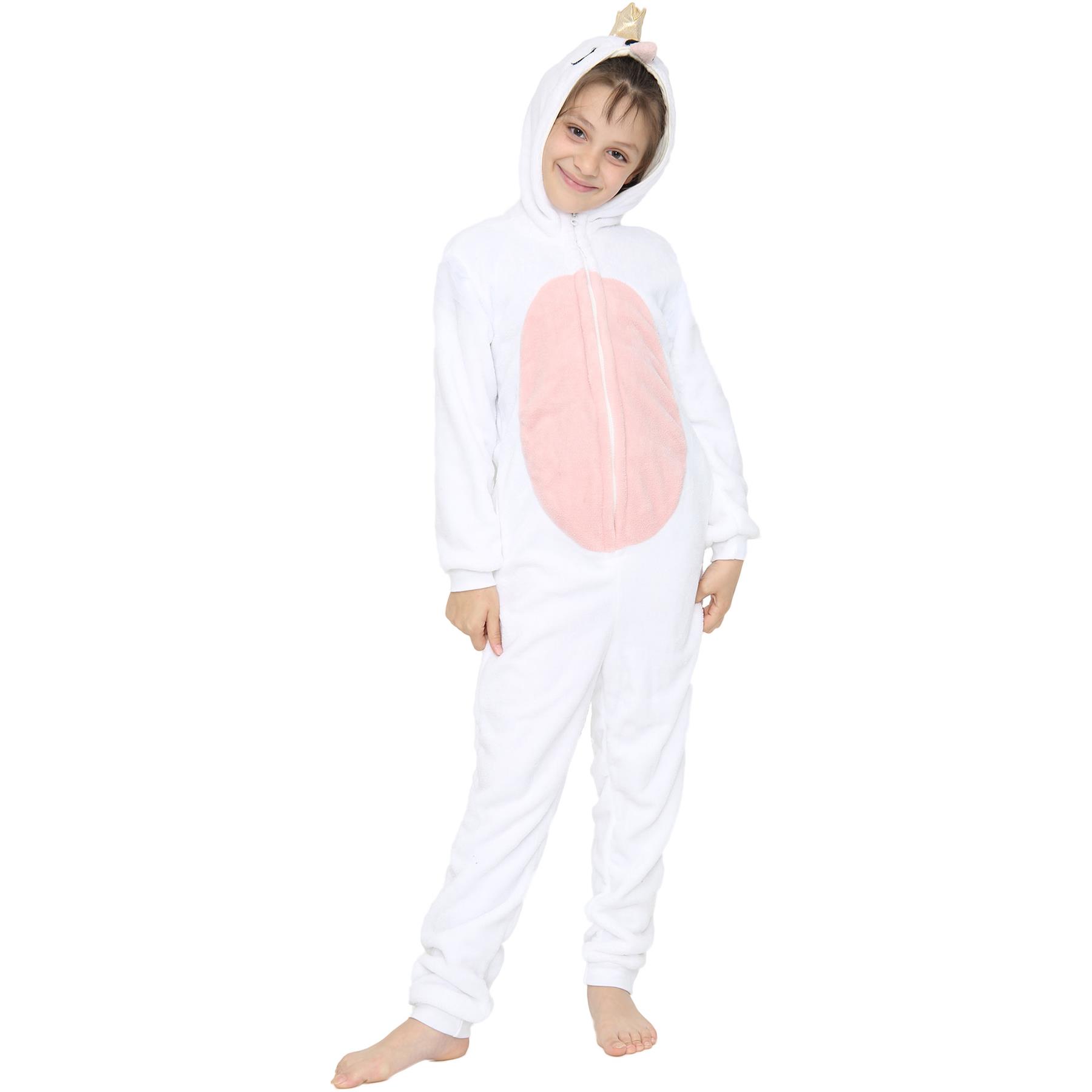 Kids Animal A2Z Onesie One Piece Pyjamas Sleepsuit Costume Gifts for Girls Boys - Picture 147 of 240