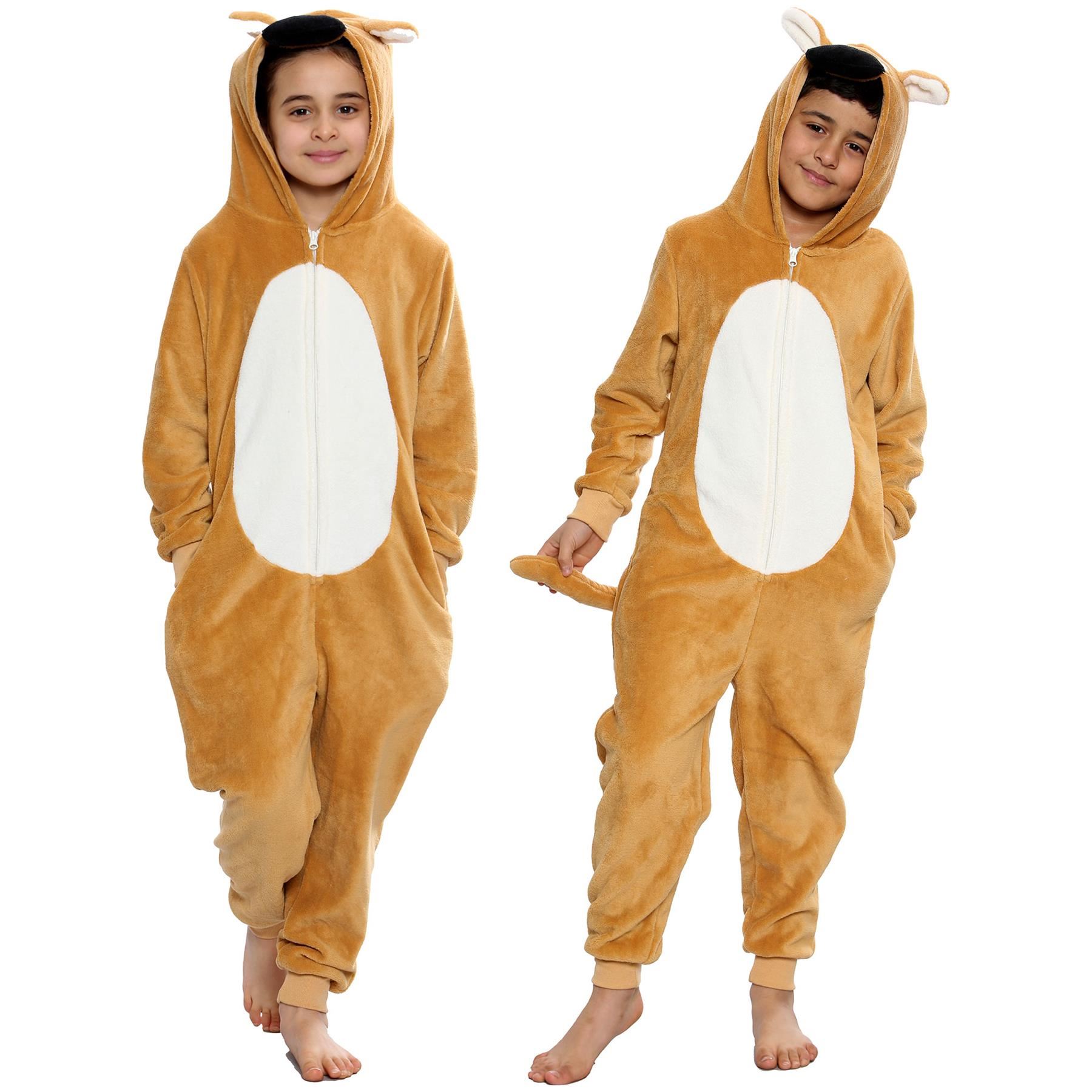 Kids Animal A2Z Onesie One Piece Pyjamas Sleepsuit Costume Gifts for Girls Boys - Picture 161 of 240