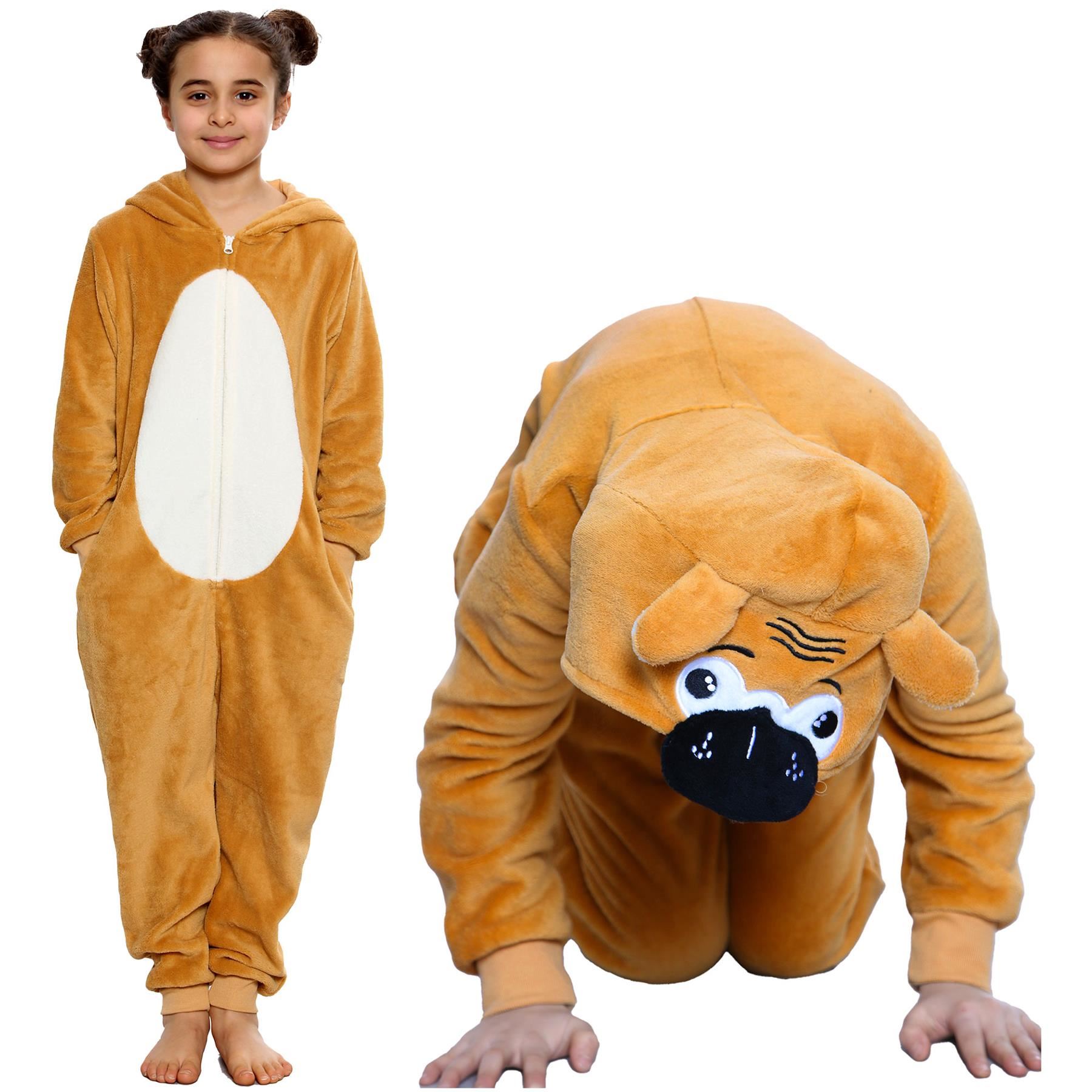 Kids Animal A2Z Onesie One Piece Pyjamas Sleepsuit Costume Gifts for Girls Boys - Picture 163 of 240