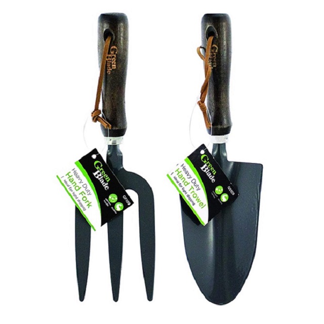 Resistente Giardinaggio Forchetta Cazzuola O Set Attrezzi Manico IN Legno Casa