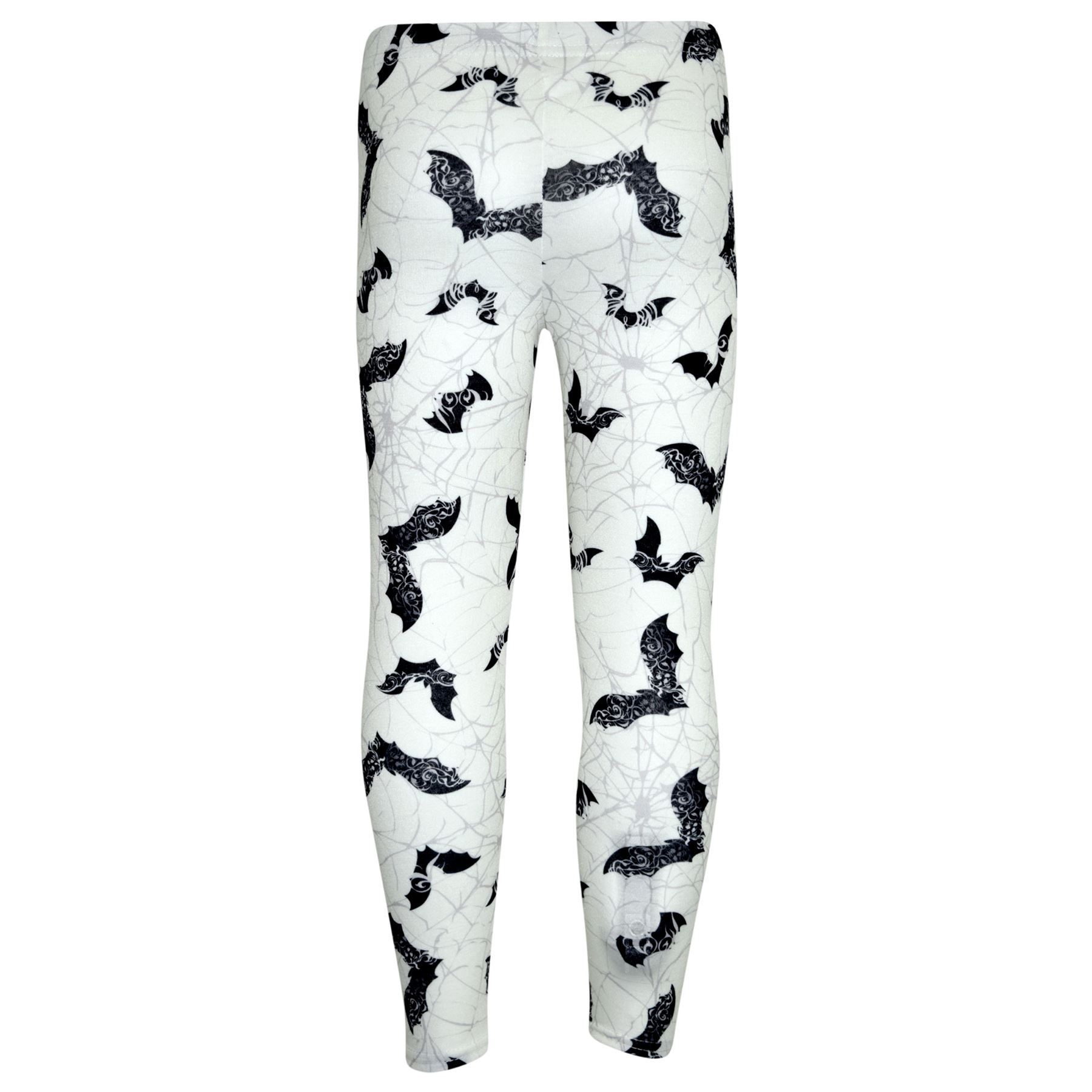 Halloween Girls Skull Pumpkin Witches Ghost Print Leggings Trick Dresses - Picture 10 of 53