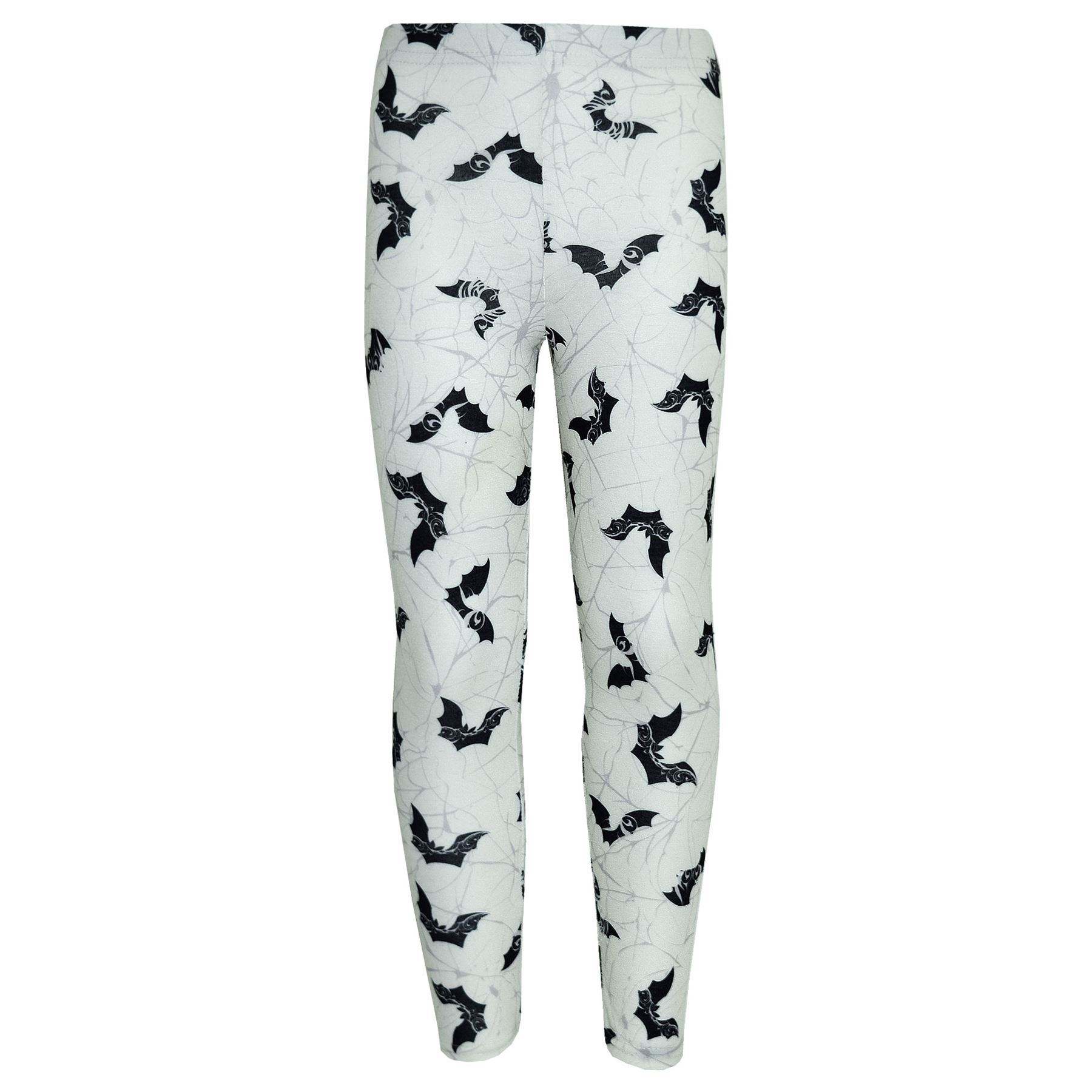 Halloween Girls Skull Pumpkin Witches Ghost Print Leggings Trick Dresses - Picture 9 of 53