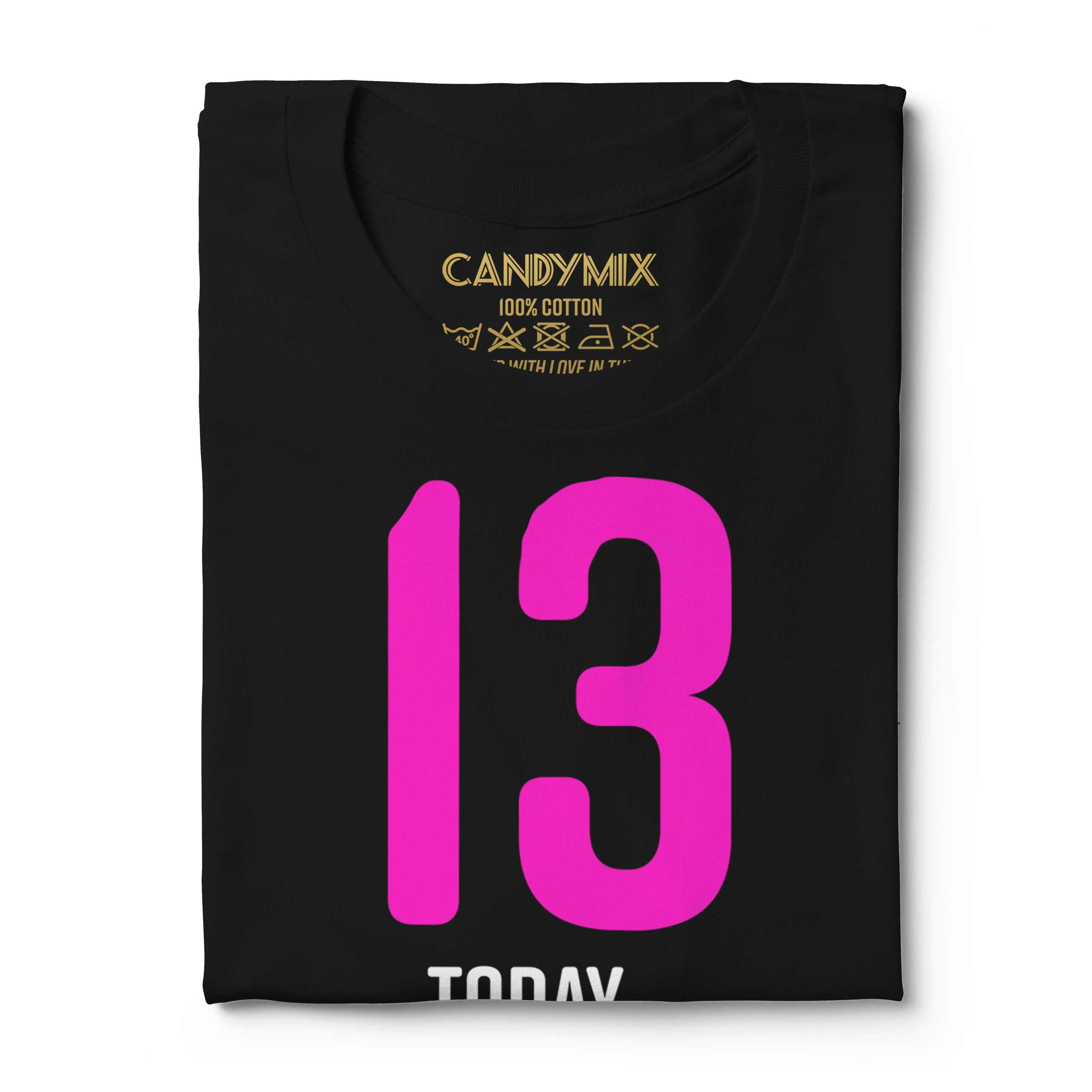 FUNNY 13TH BIRTHDAY PRESENT LOUSY T-SHIRT KIDS TOP GIFT PINK NOVELTY JOKE 13 SON - Picture 10 of 16