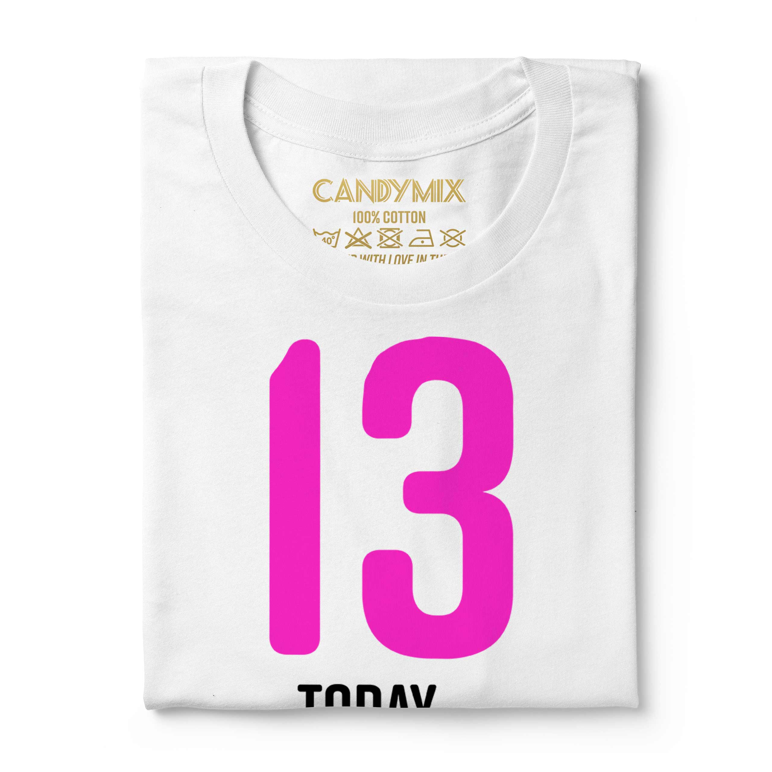 FUNNY 13TH BIRTHDAY PRESENT LOUSY T-SHIRT KIDS TOP GIFT PINK NOVELTY JOKE 13 SON - Picture 5 of 16