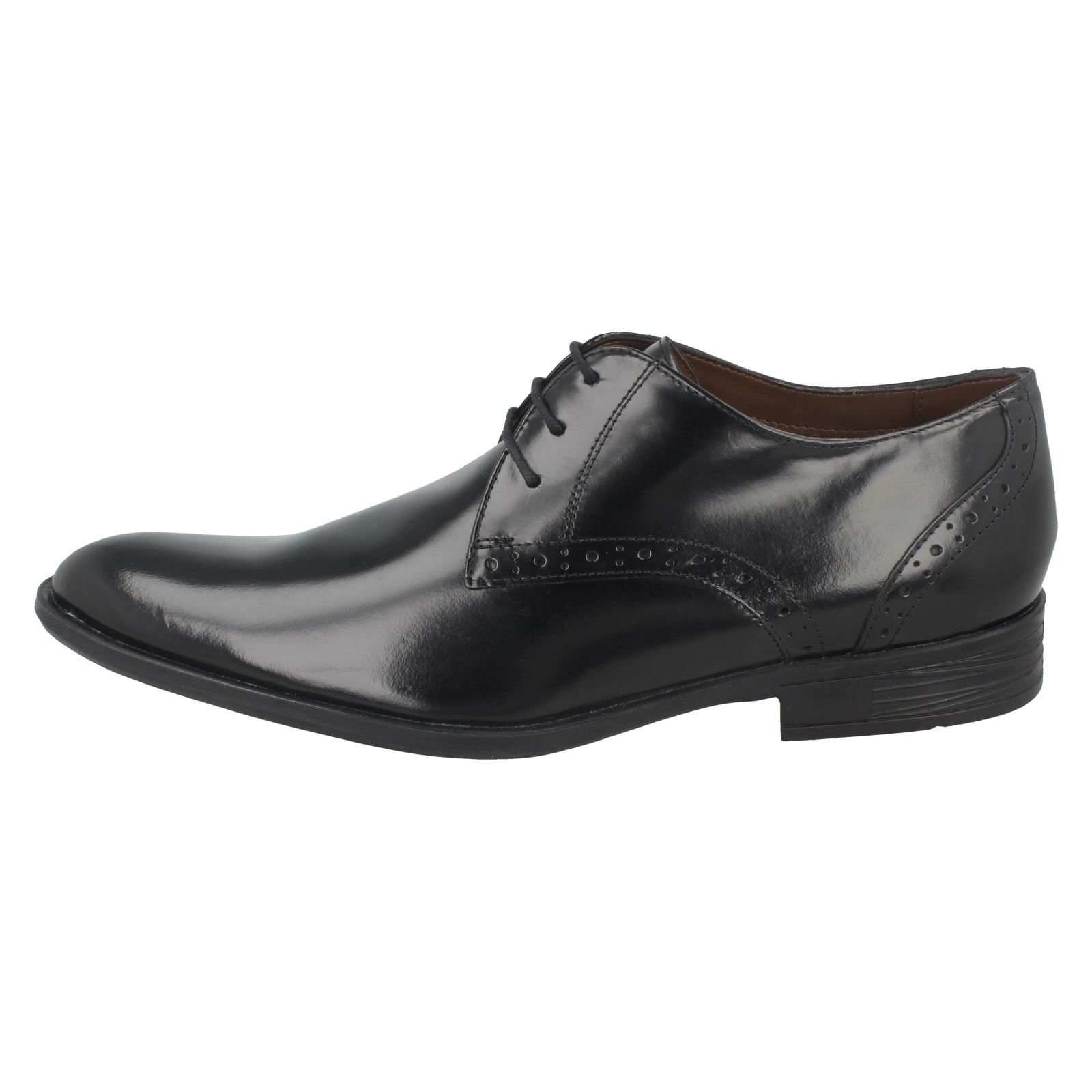 (UK 6, Black) Mens Hush Puppies Lace Up Formal Shoes Kensington