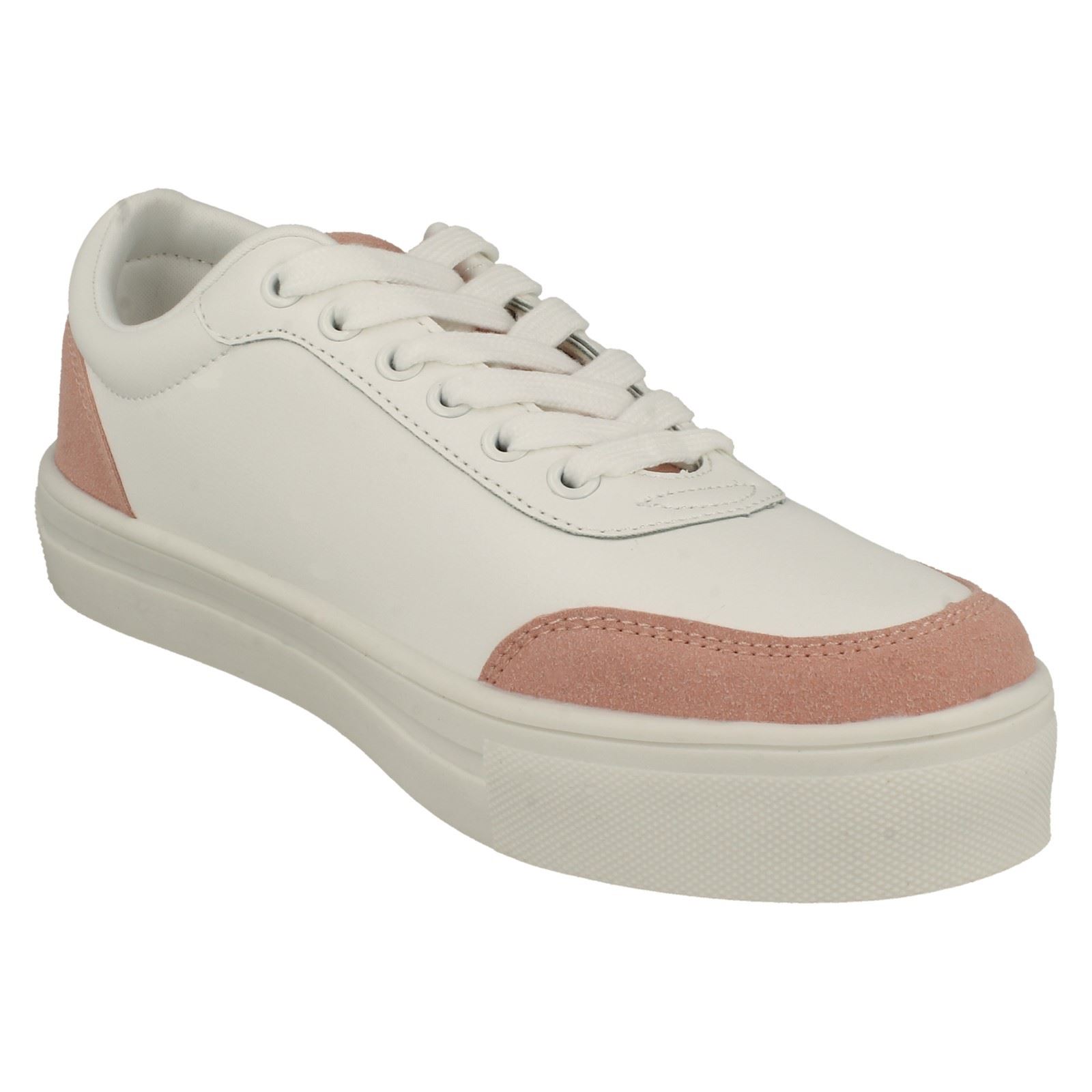 ladies white memory foam trainers