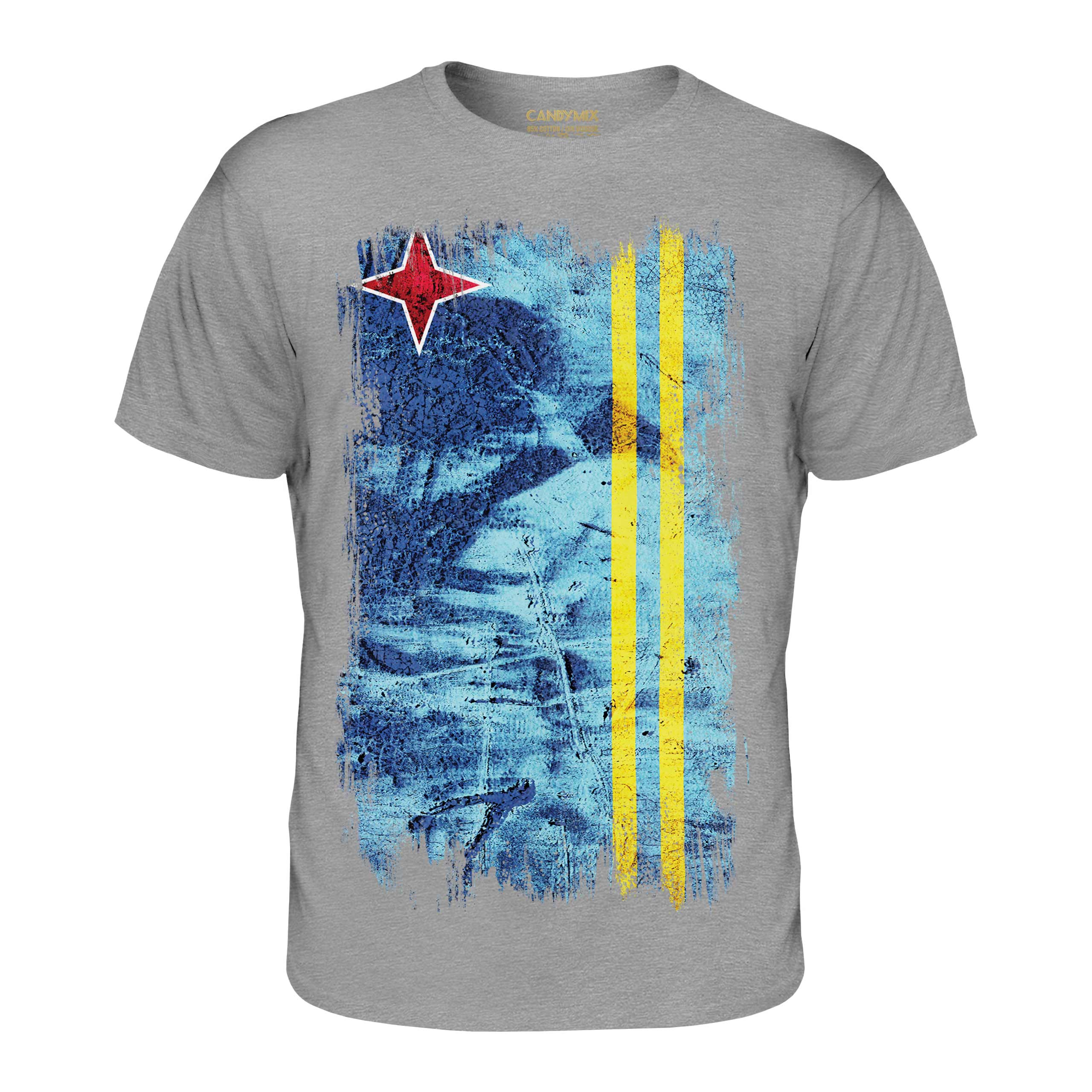 Aruba Grunge Drapeau Hommes T-Shirt Aruban Maillot de Football Cadeau - Picture 13 of 21