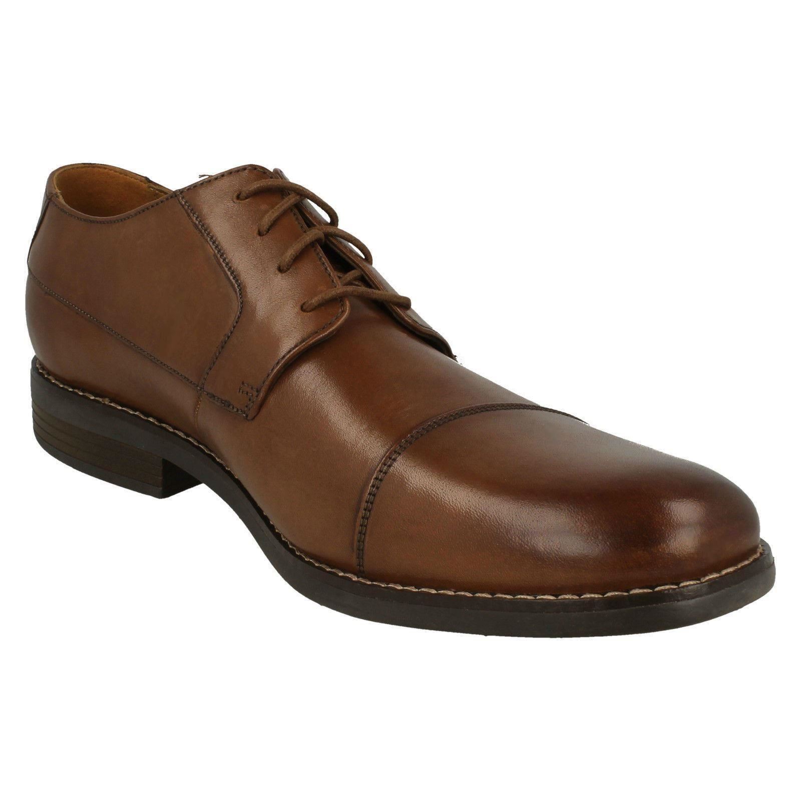Uomo Clarks Lacci Scarpe Formale Becken Cappello