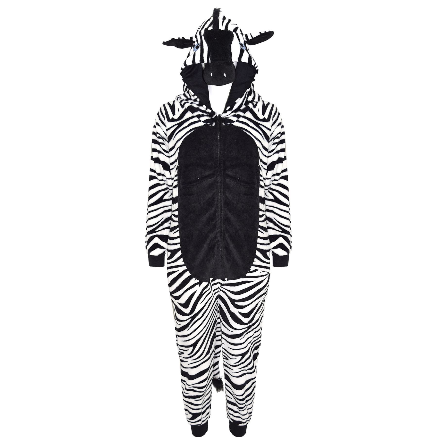 Bambine Ragazzi A2Z Onesie one piece Soffice Morbido Zebra Costume Halloween