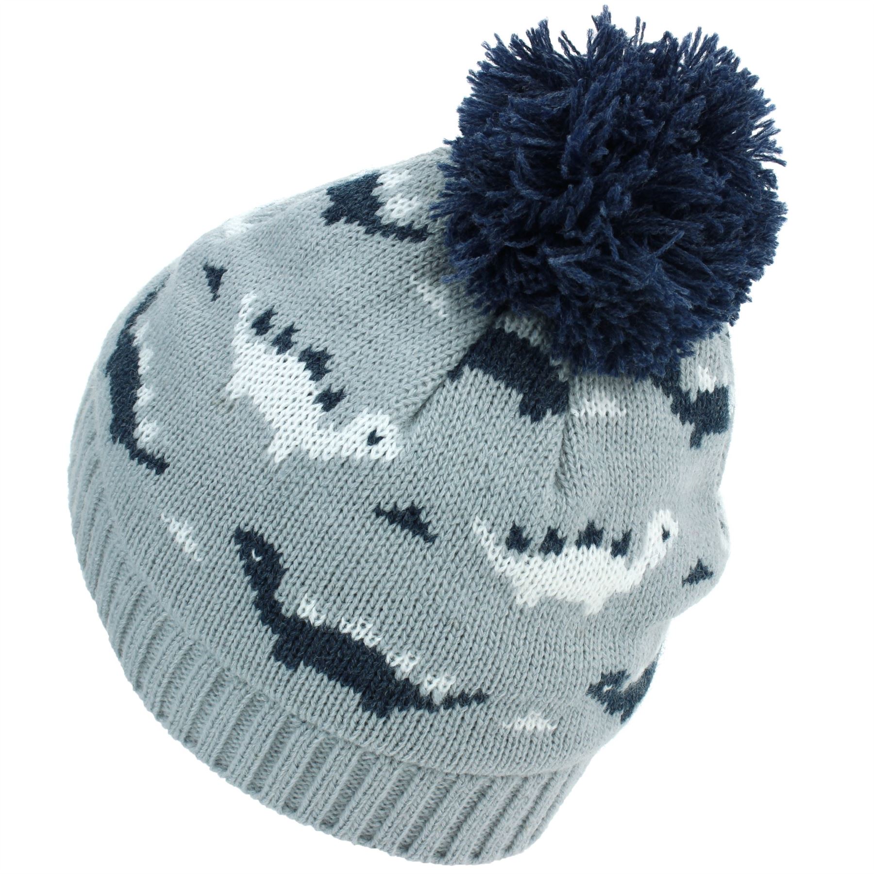 BUSTER Style 1255-GN Kids Knit Hats with Self Yarn Pom-Poms BUSTER Style 1255-GN Kids Knit Hats with Self Yarn Pom-Poms