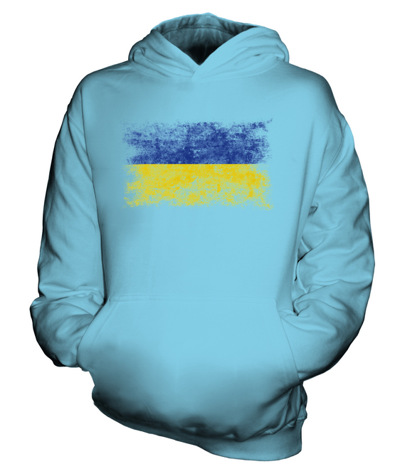Ucrania Bandera Apenada Infantil Top con Capucha Ukraina Fútbol Camisa Regalo - Imagen 11 de 14