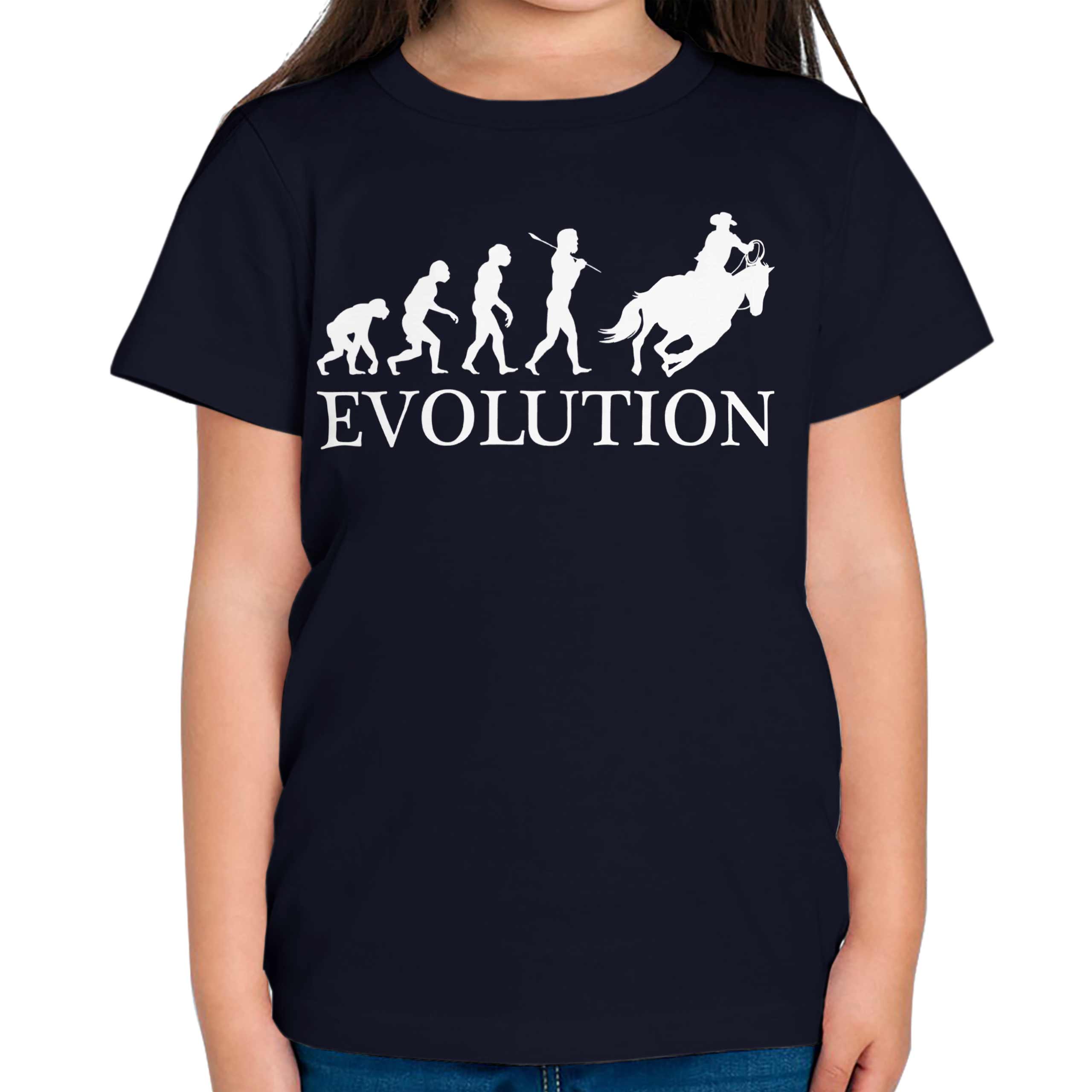 Vaquero Evolution Of Man Niños Camiseta Top Regalo Ropa Divertido - Imagen 12 de 16