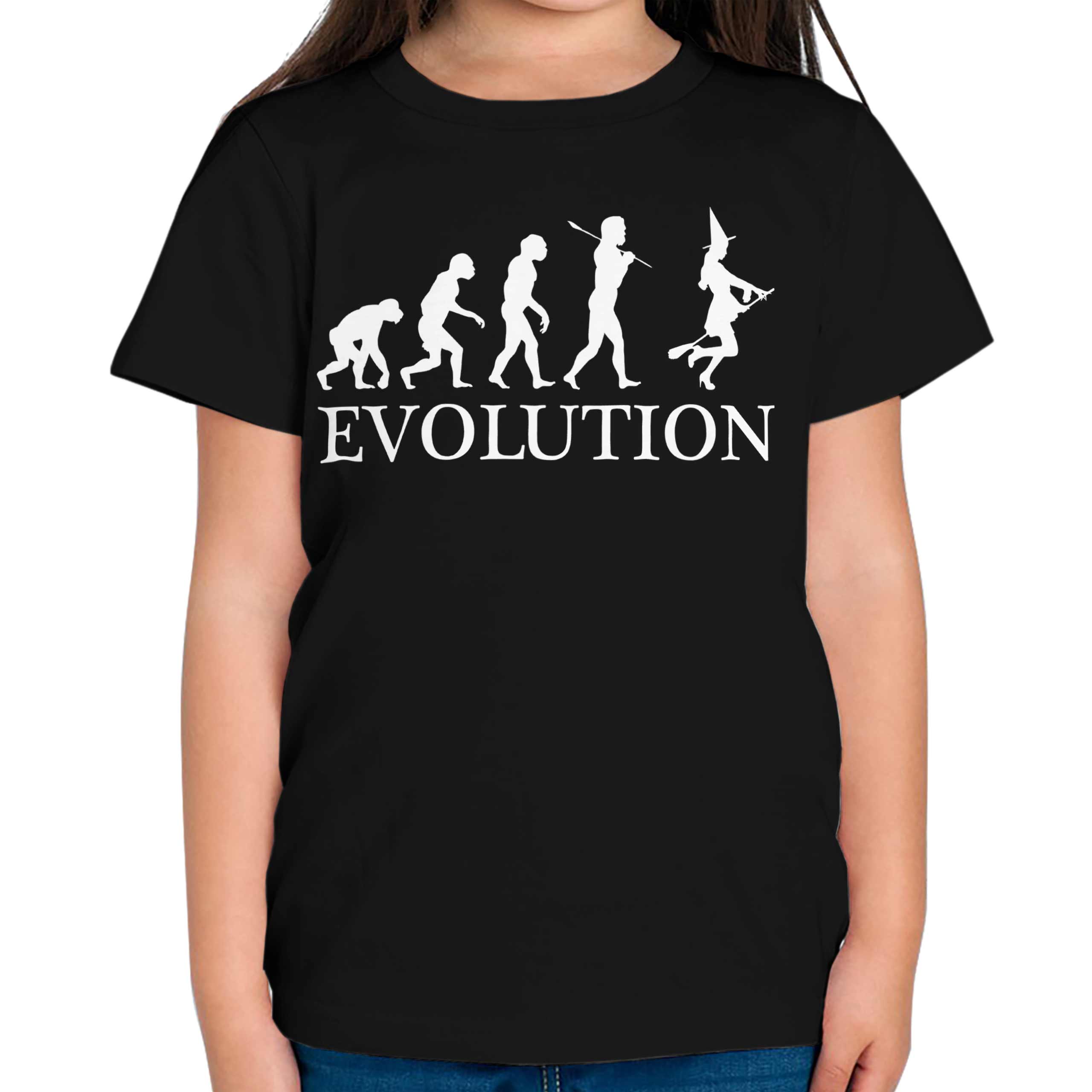 Bruja Evolución Niños Camiseta Top Regalo Disfraz de Halloween