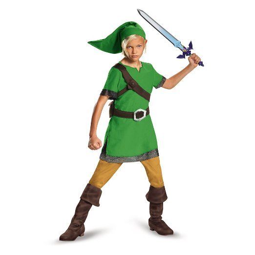 Legend Of Zelda Collegamento Bambini Costume Halloween 85718 classico