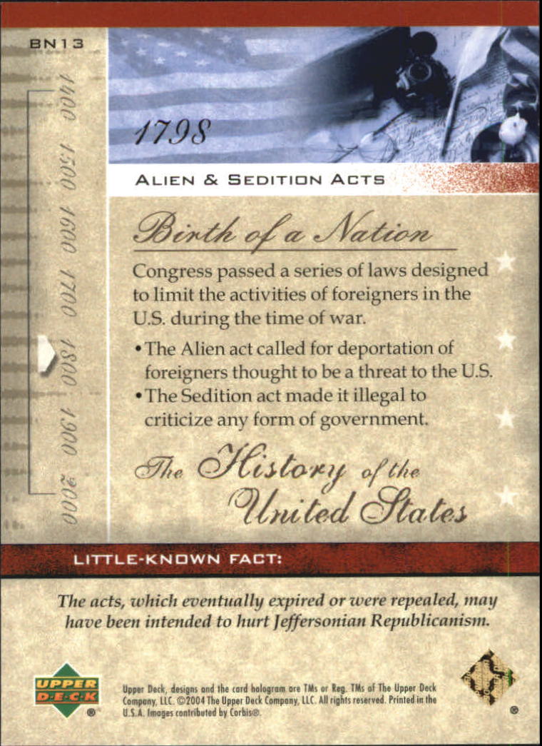 B0769- 2004 History of the United States Cards G1 -You Pick- 10+ FREE US SHIP - Picture 25 of 295