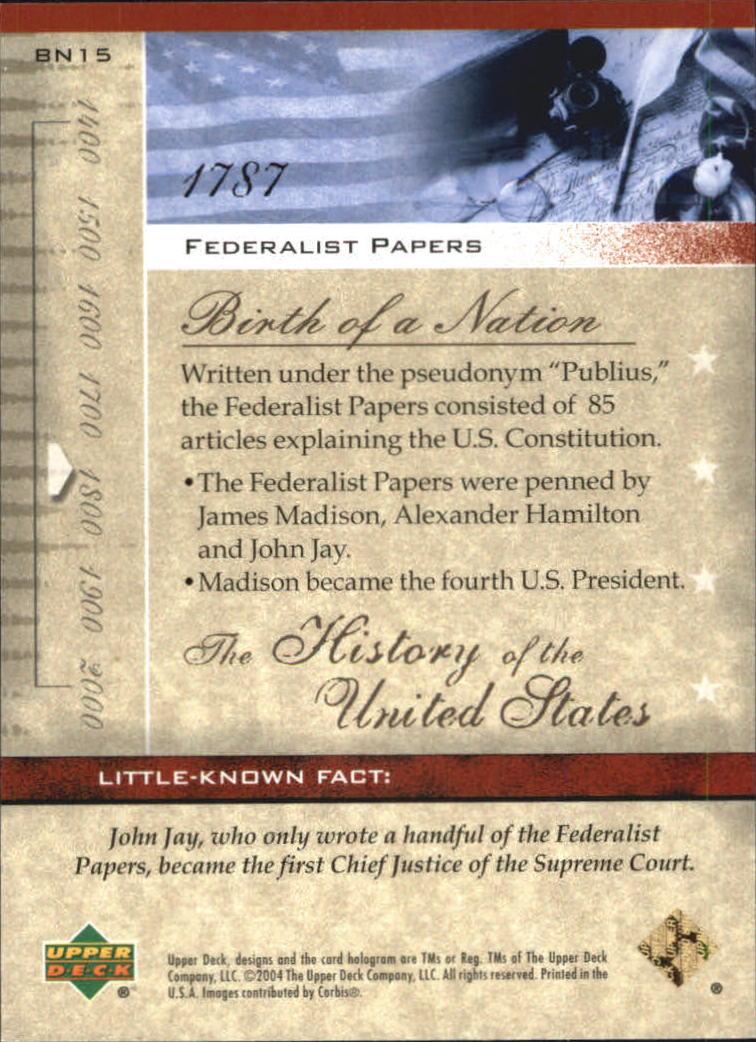 B0769- 2004 History of the United States Cards G1 -You Pick- 10+ FREE US SHIP - Picture 29 of 295