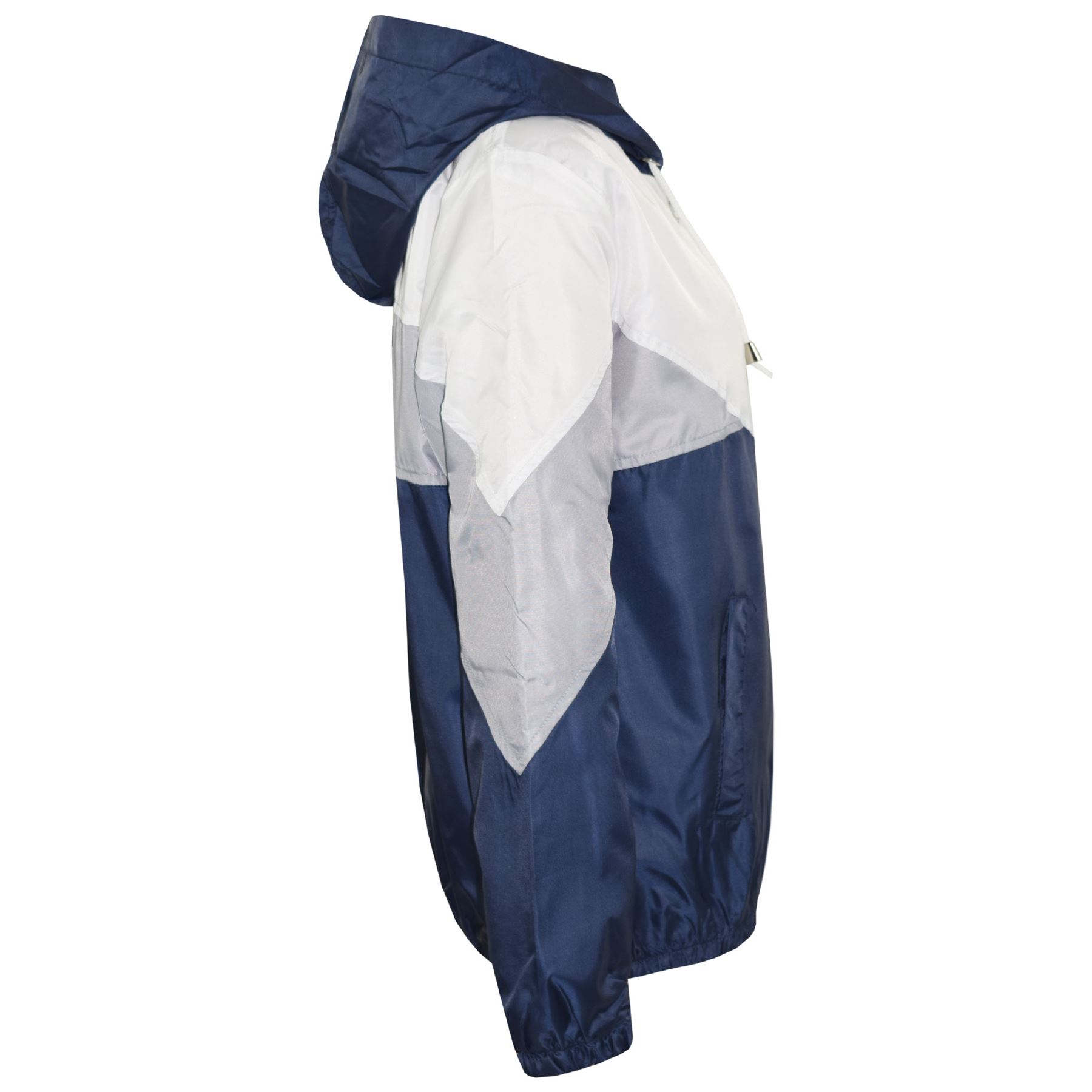 Enfants Filles Garçons Coupe-Vent Vestes Lambrissé À Cagoule Imperméables 5-13